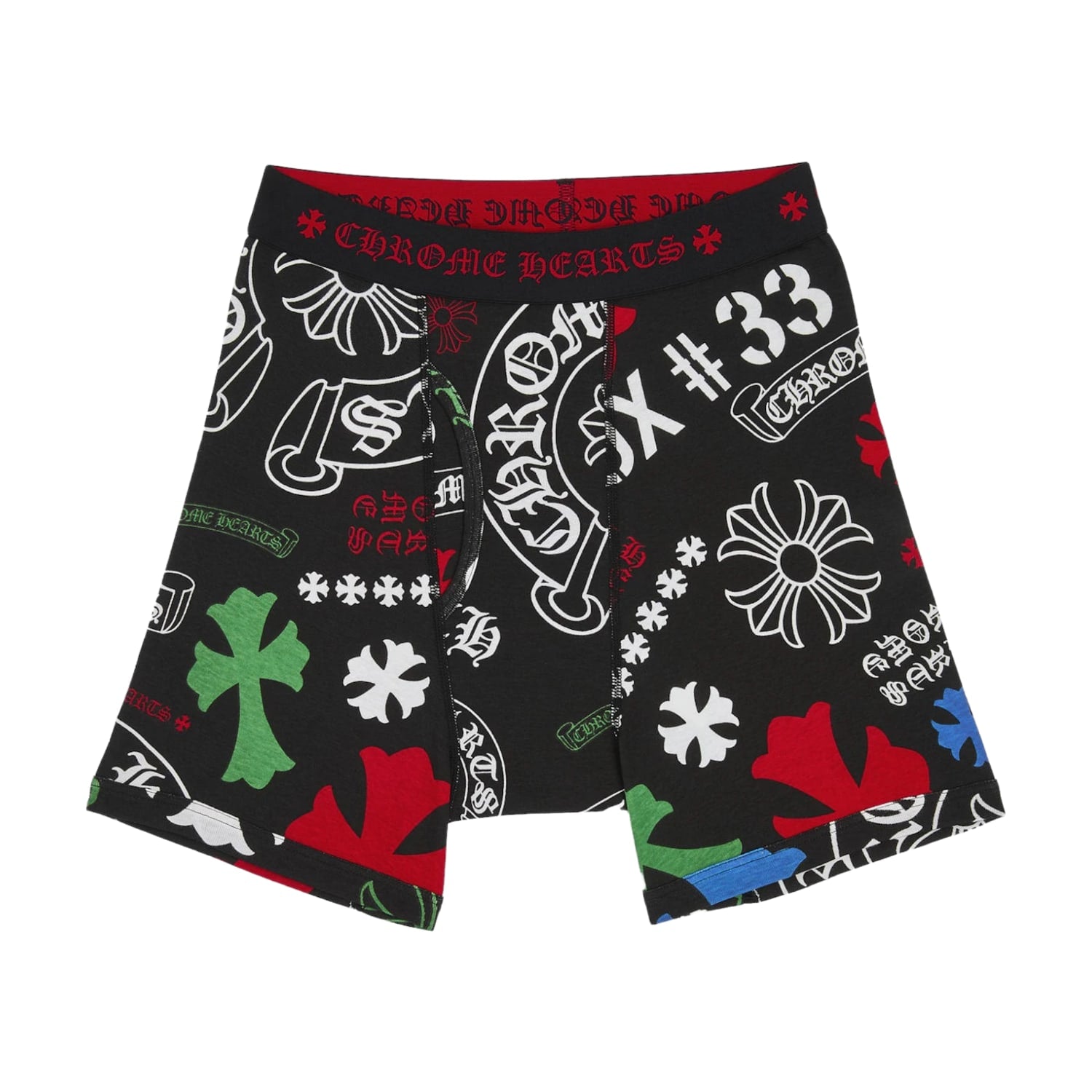 Chrome Hearts Classic Rib Boxer Brief Black/Multicolor