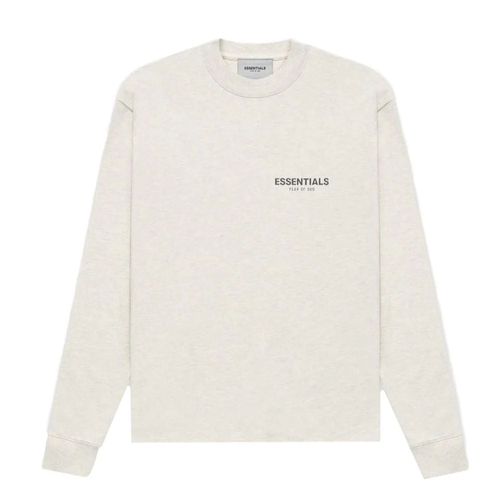 Fear of God Essentials L/S Tee Light Heather Oatmeal
