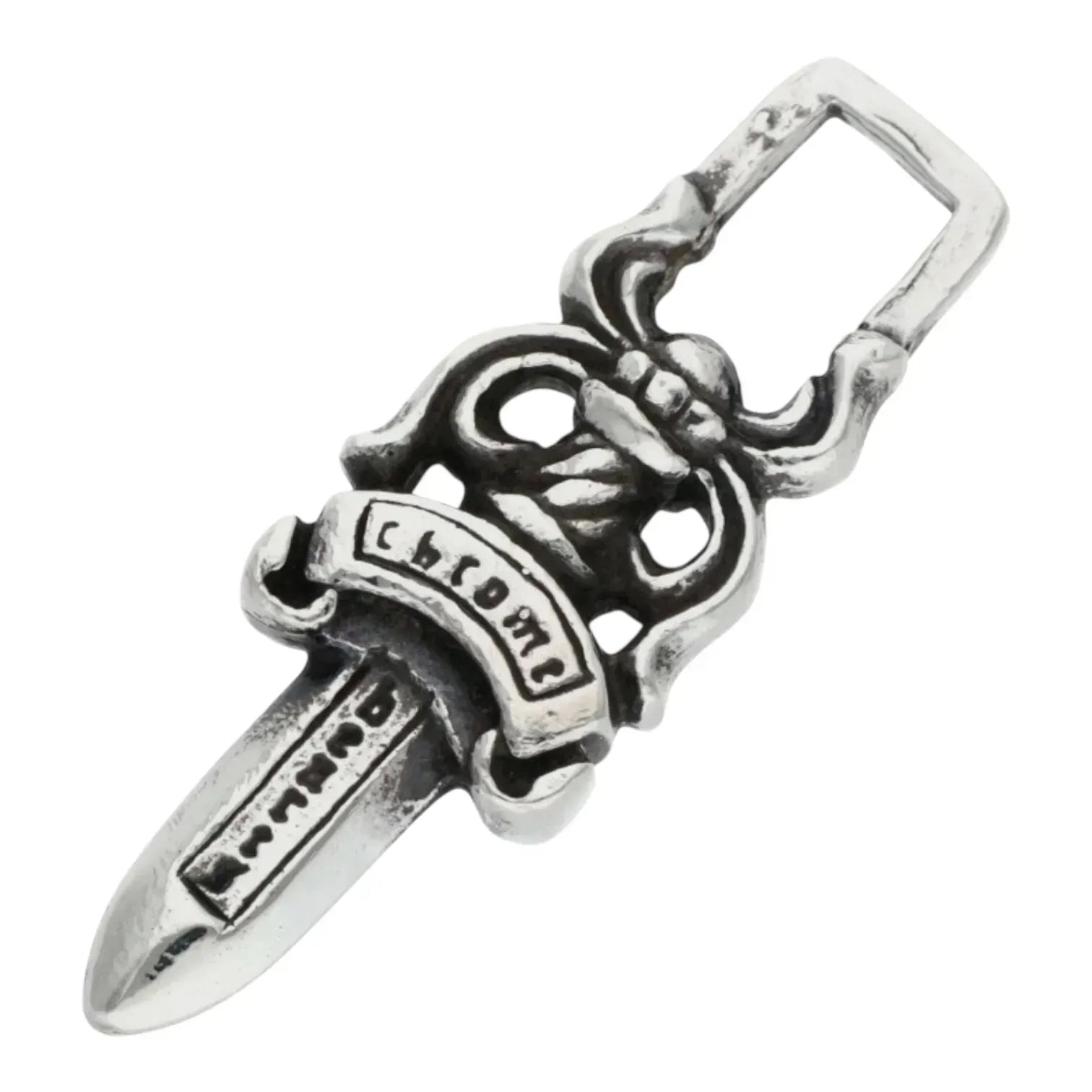 Chrome Hearts Silver Zipper Dagger Pendant