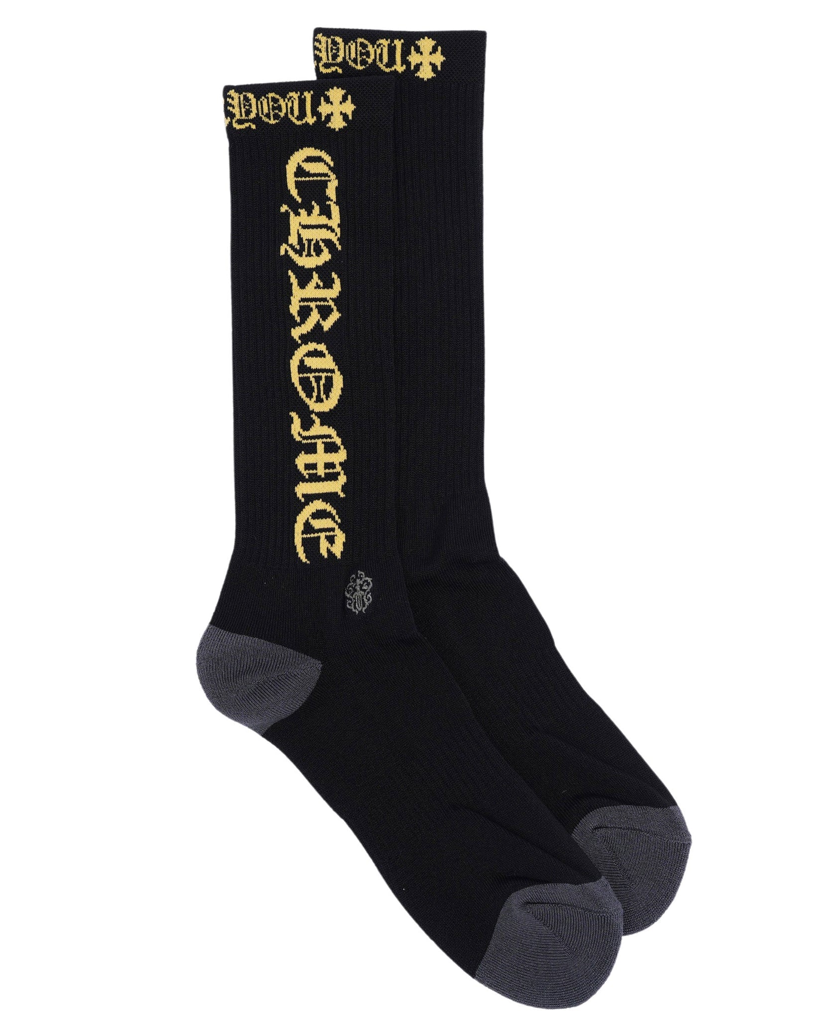Chrome Hearts Fuck You Sock Black/Yellow