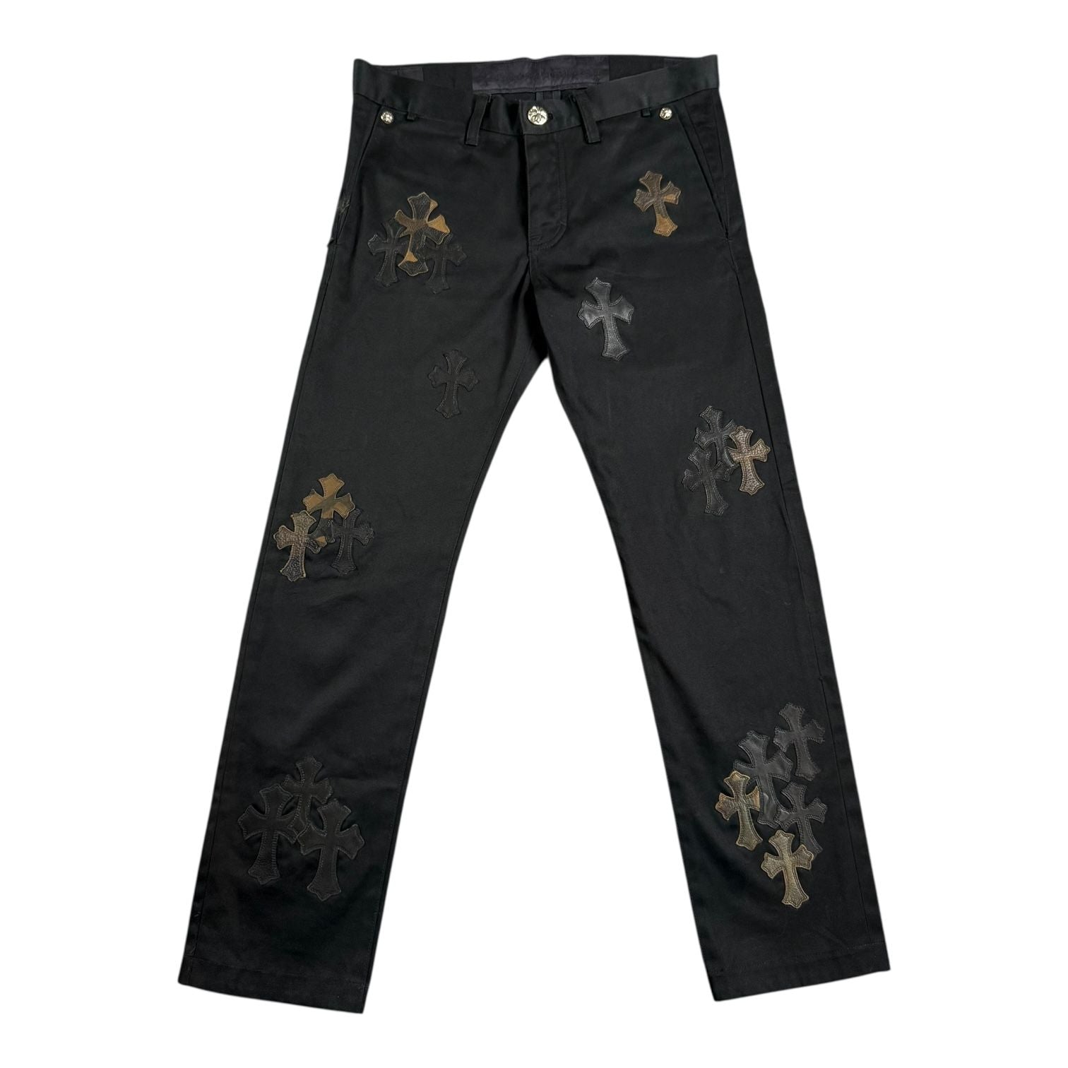 Chrome Hearts Black Camo Cross Patch Chino Pants
