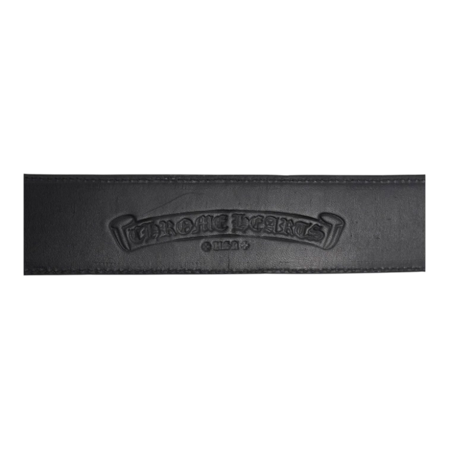 Chrome Hearts Destroyer Black Tonal Cross Patch Belt Strap
