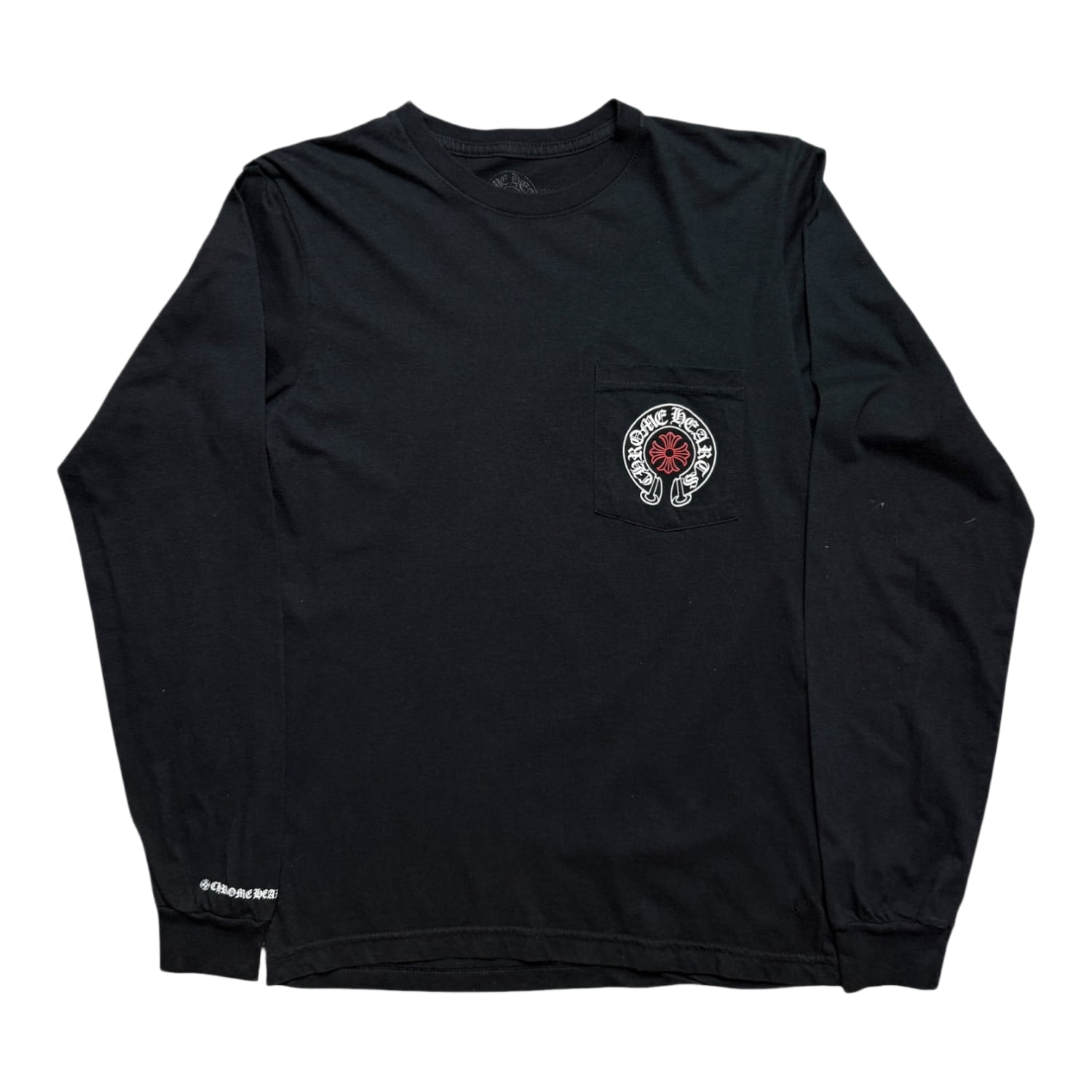 Chrome Hearts Staff Long Sleeve T-Shirt Black/Red