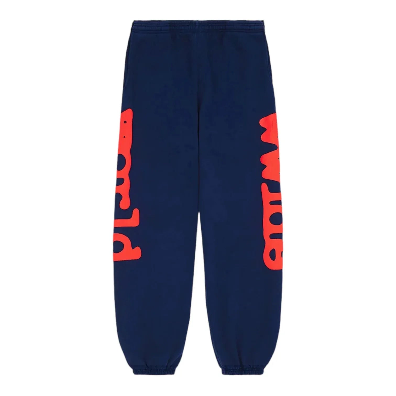 Sp5der Worldwide Beluga Sweatpants Navy Red