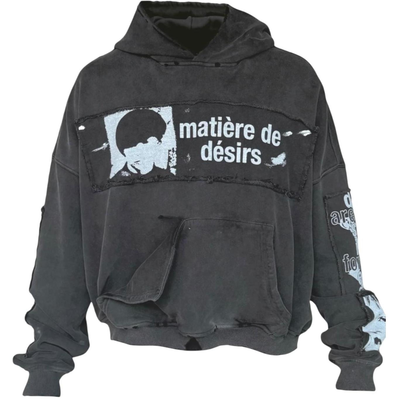 Matière de Désirs Encore Hoodie Washed Black