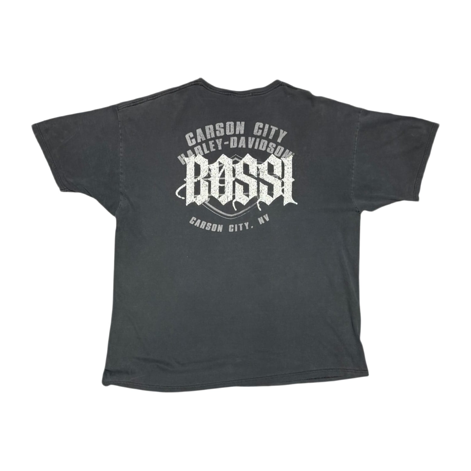 Bossi Harley Davidson Green Vintage Rhinestone T-Shirt