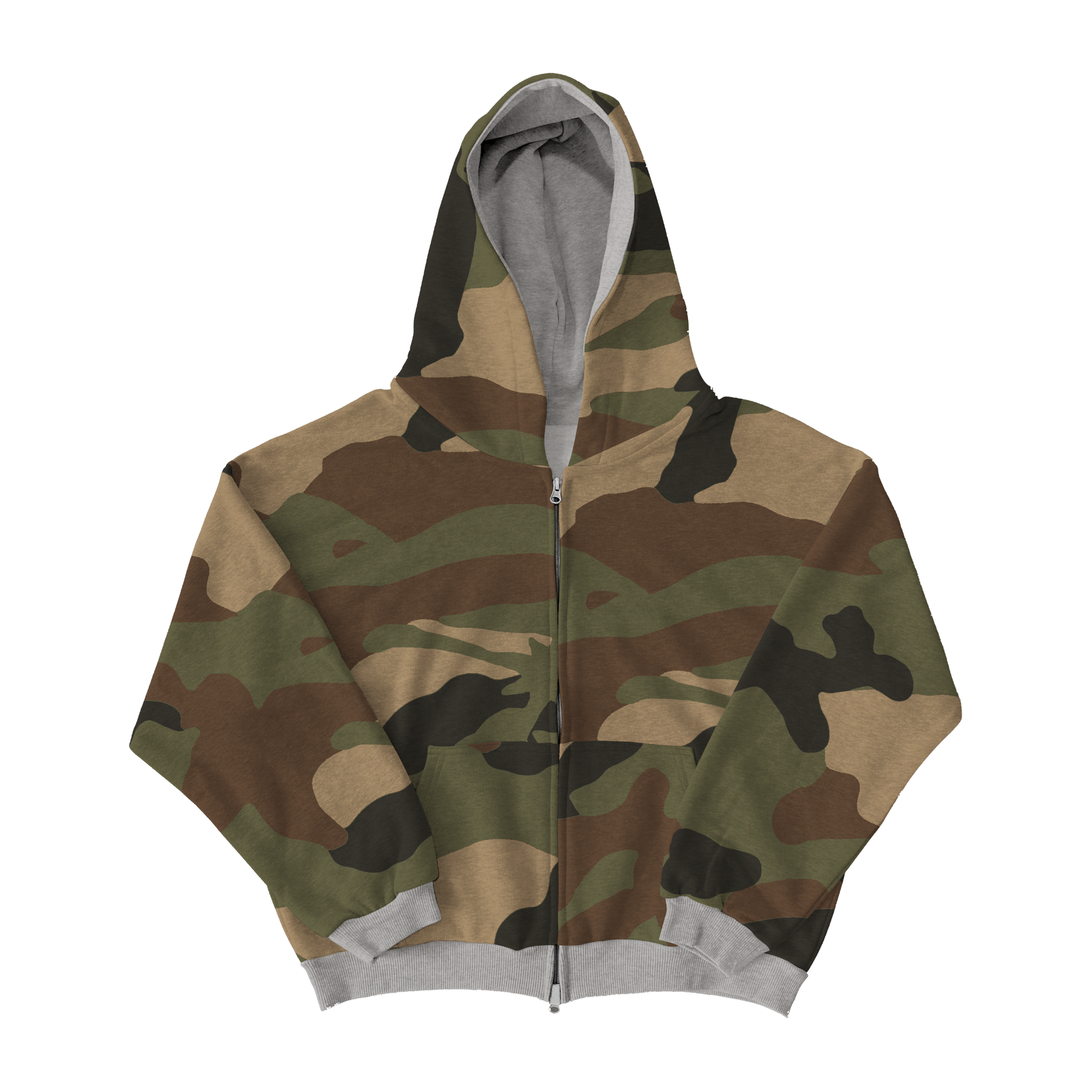 Killtec Reversible Camo Rhinestone Zip Up Hoodie