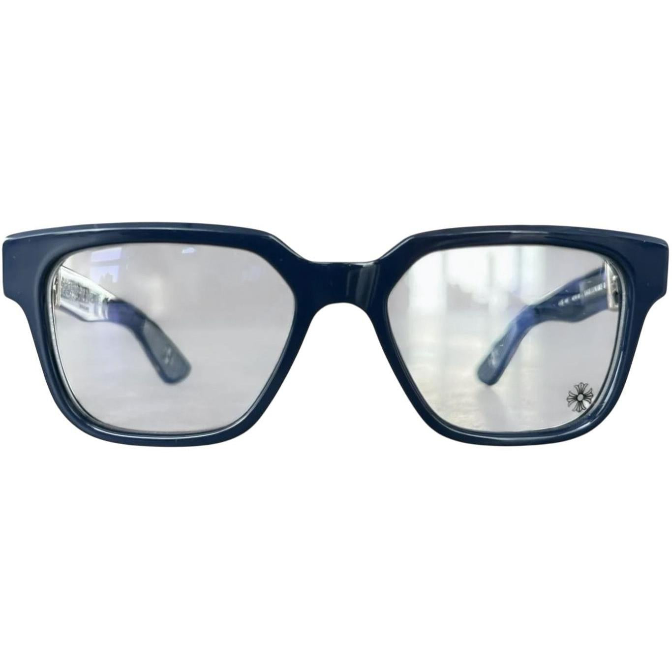Chrome Hearts Vagillionaire II Peacock Navy/Silver Glasses