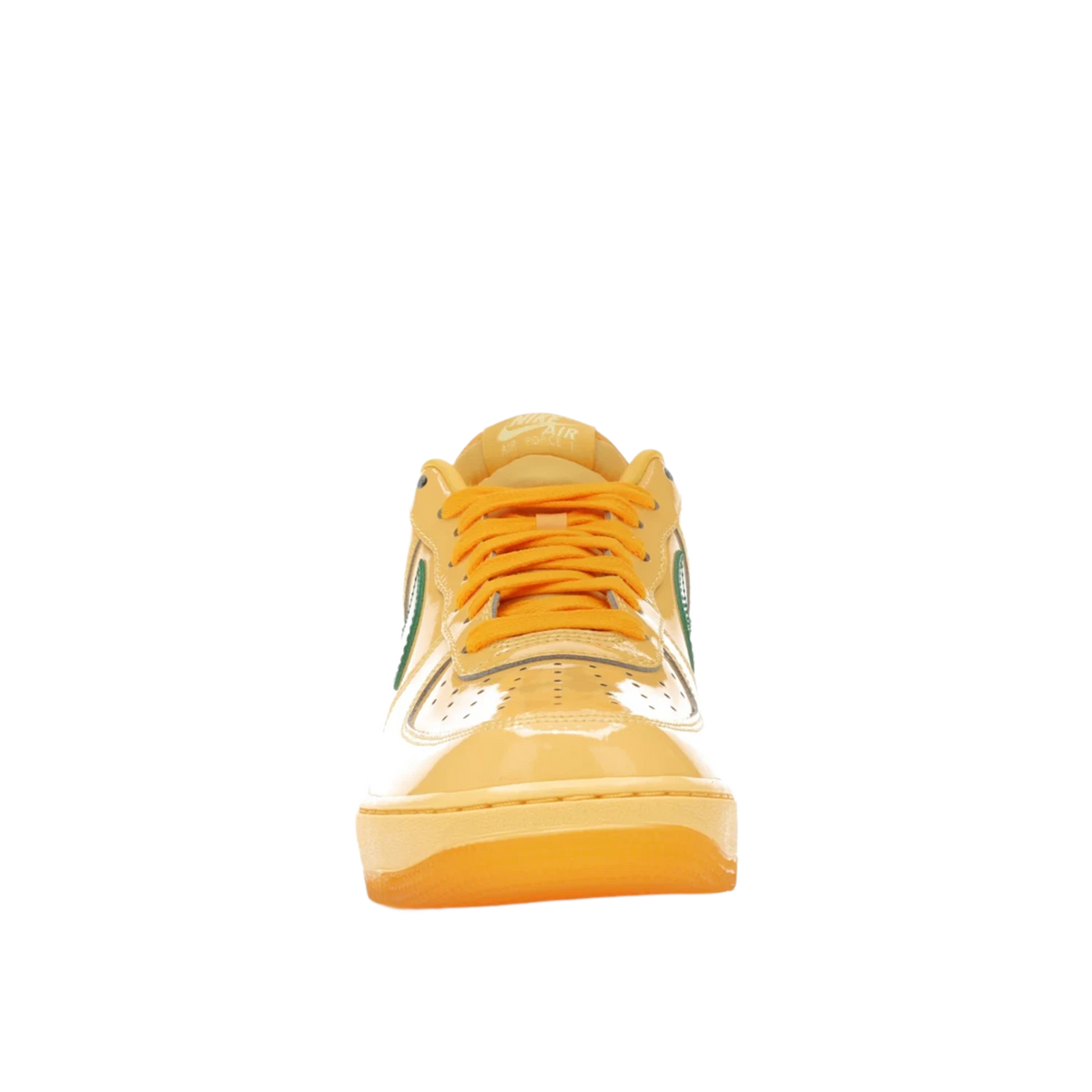 Nike Air Force 1 Low Patent Leather Topaz Gold Pine Green