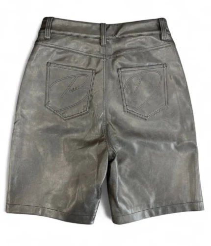 Bottega Desires Leather Shorts Black