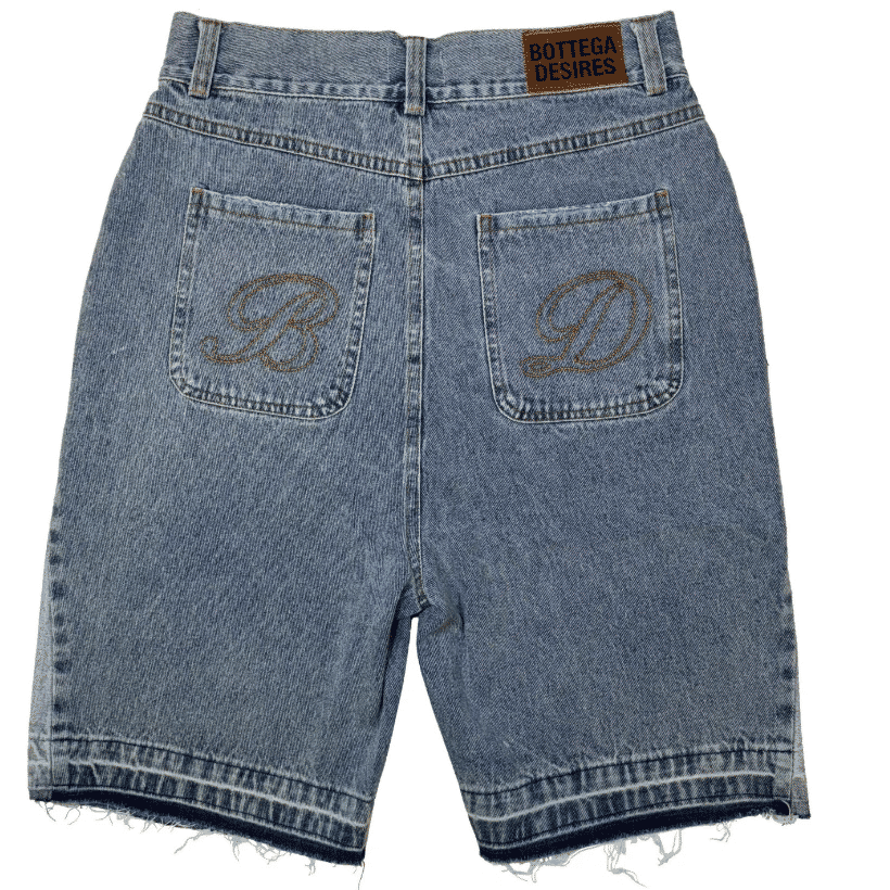 Bottega Desires Denim Shorts Blue