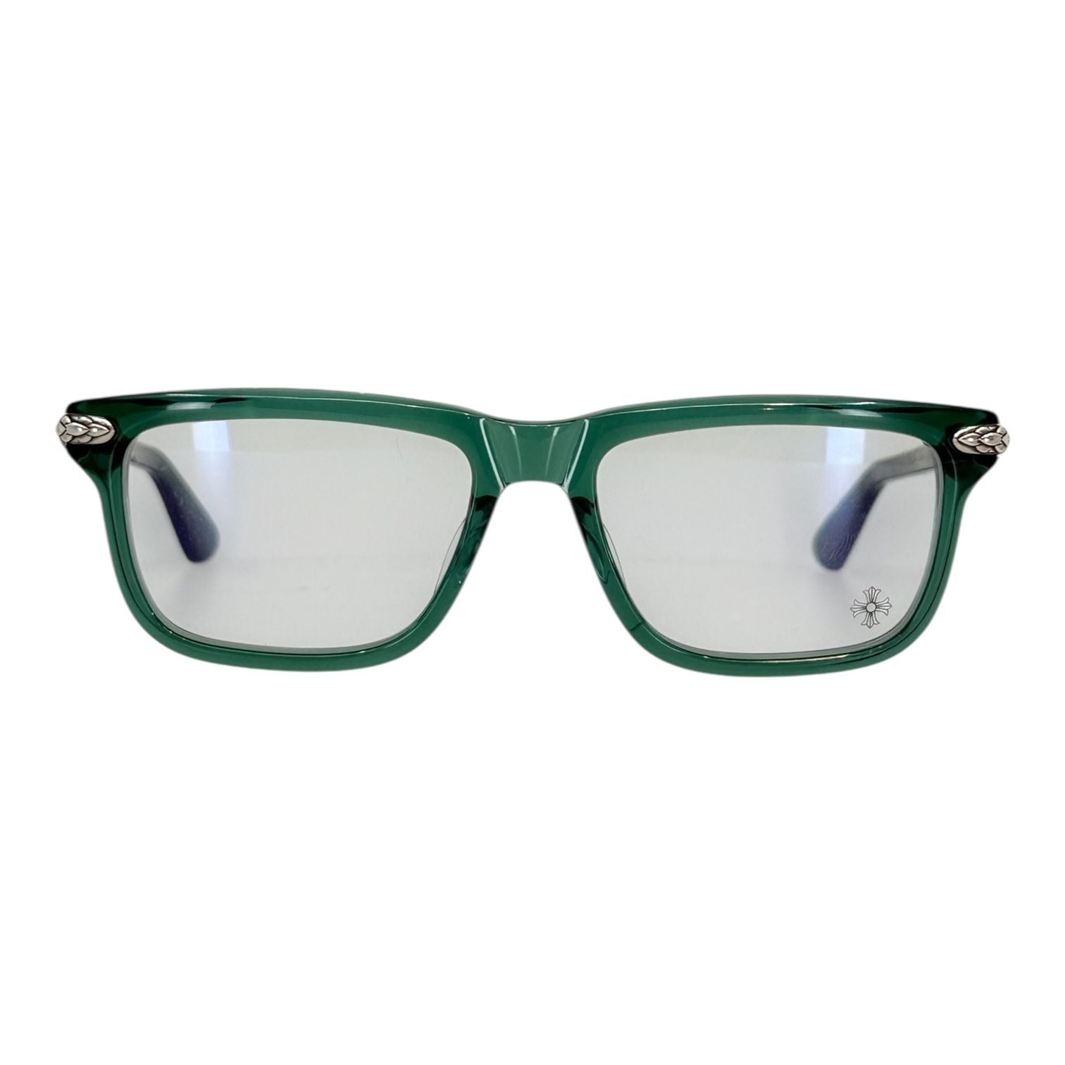 Chrome Hearts Little Dinger Green/SIlver Glasses