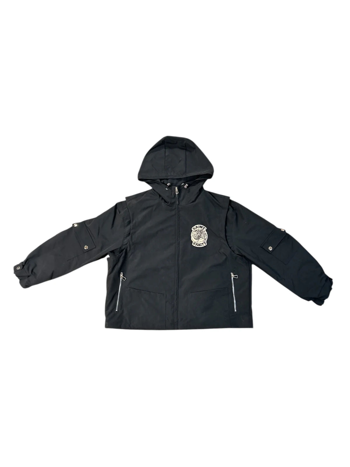 Saint Vanity Nylon Cargo Jacket Black