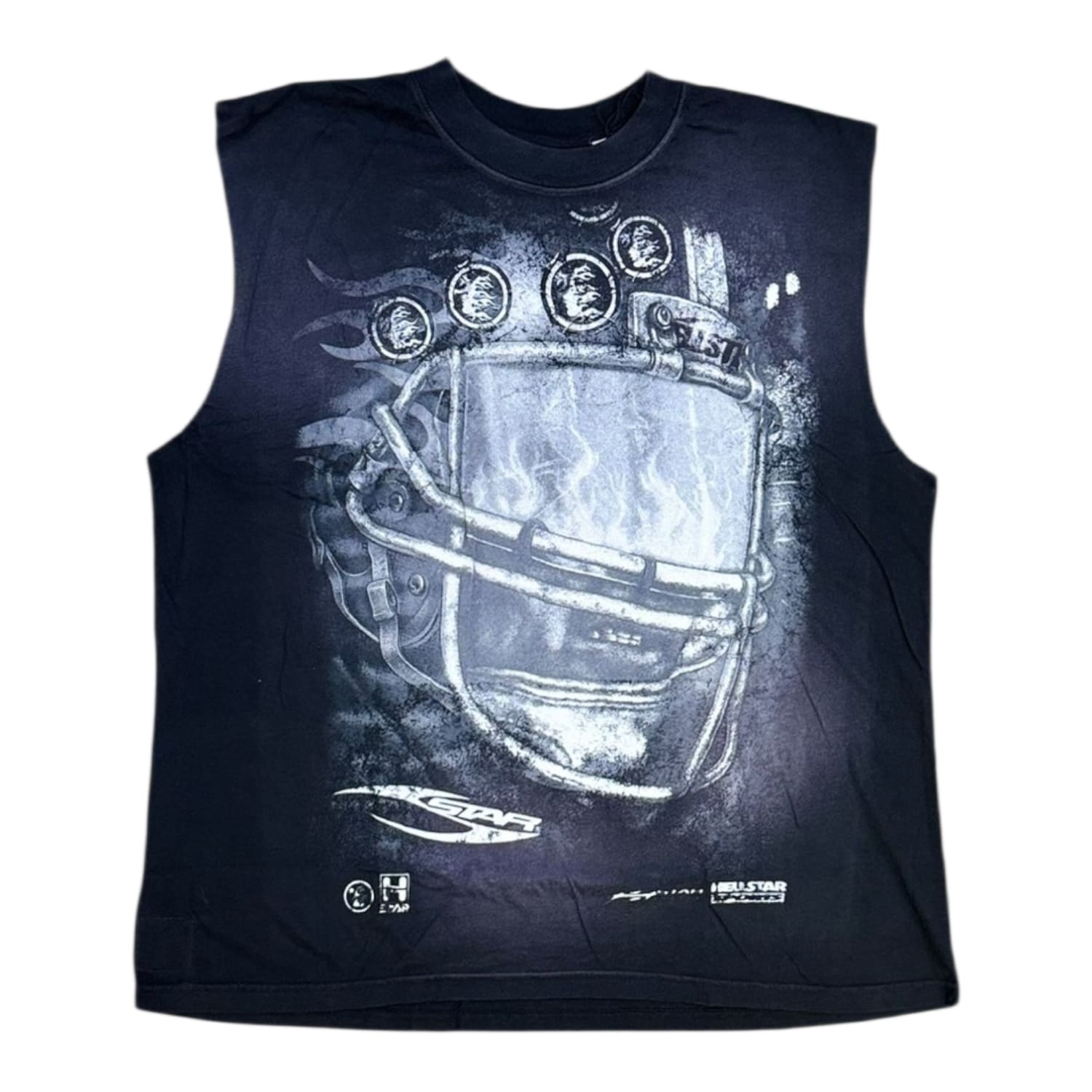 Hellstar Helmet Cutoff T-Shirt Black