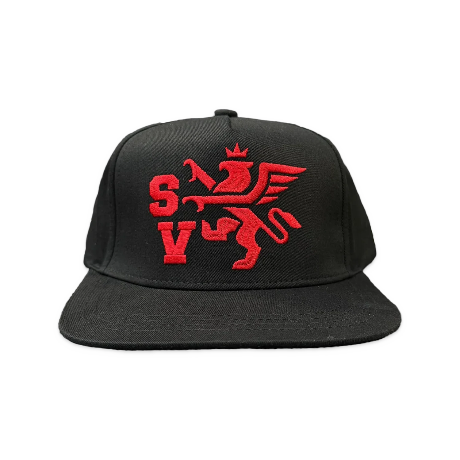 Saint Vanity Griffin Black Red Snapback Hat