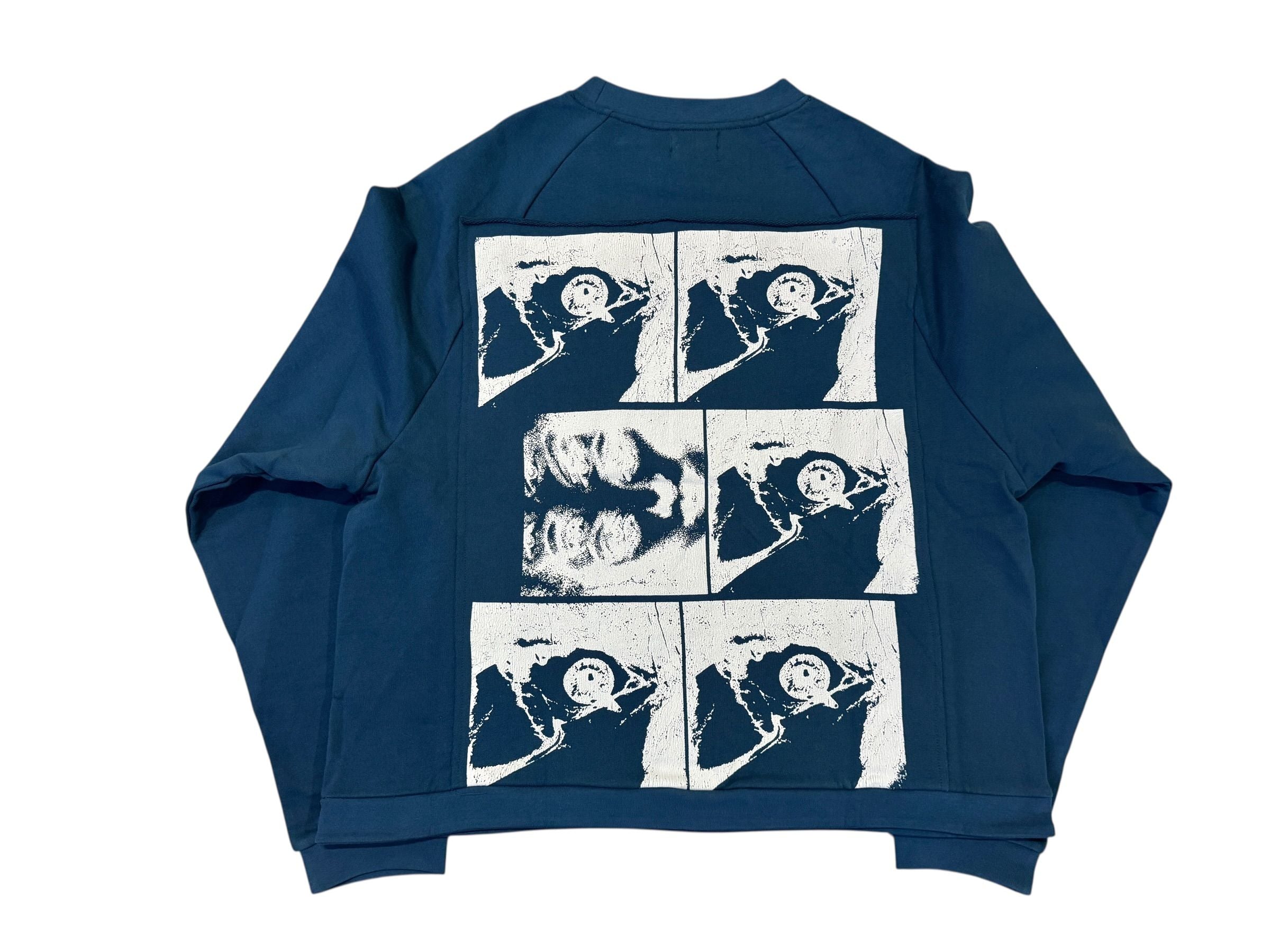 Richill Melancholy Bible Patch Crewneck Blue