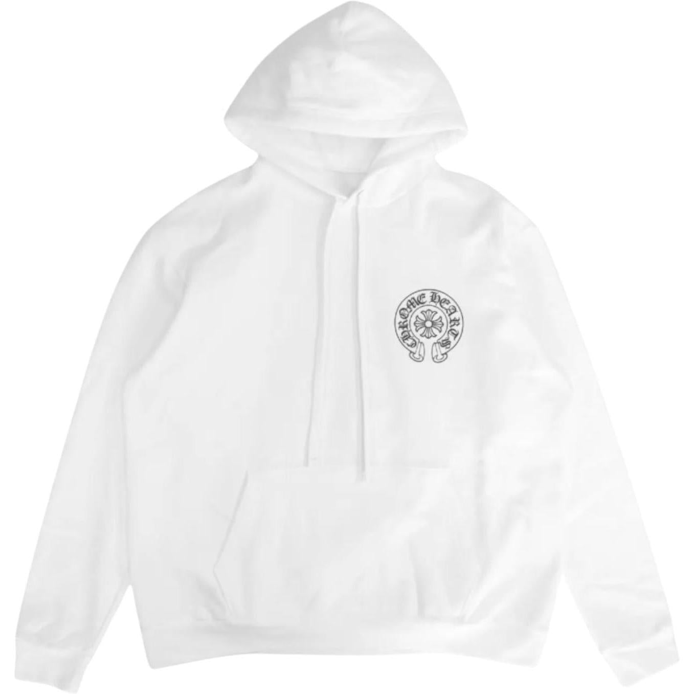 Chrome Hearts Miami Exclusive Horseshoe Hoodie White