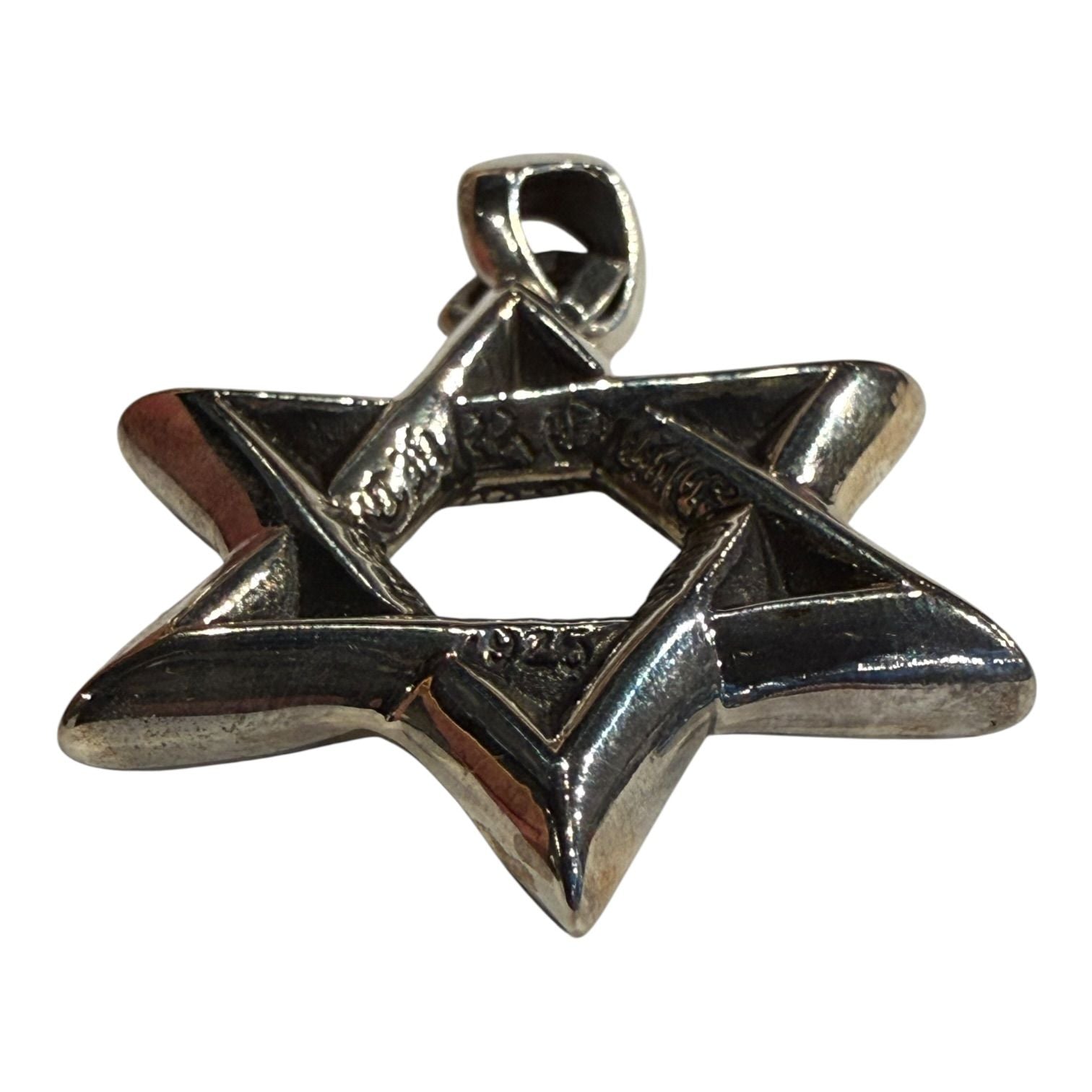 Chrome Hearts Large Silver Star of David Pendant
