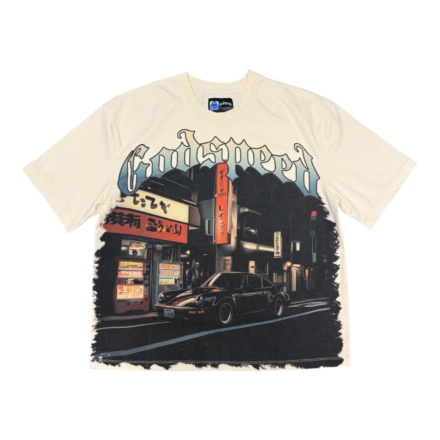Godspeed Pit Stop Tokyo T-Shirt Bone