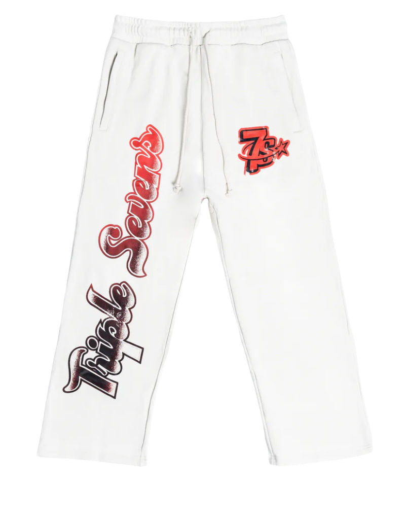 Triple Sevens All Star Sweatpants White