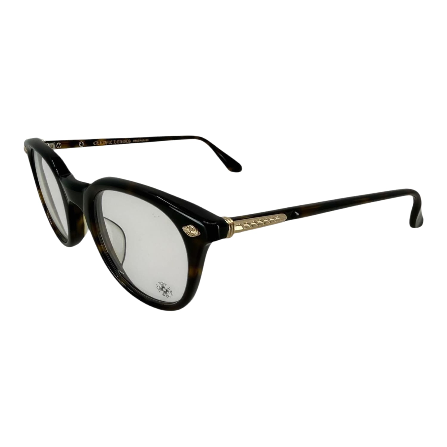 Chrome Hearts Just In Brown/18k Gold Plated Glasses