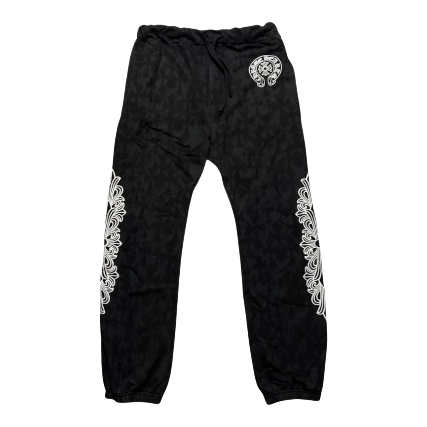Chrome Hearts Horseshoe Floral Monogram Sweatpants