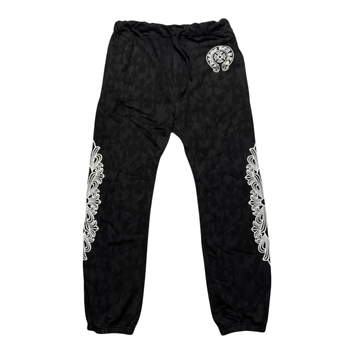 Chrome Hearts Horseshoe Floral Monogram Sweatpants