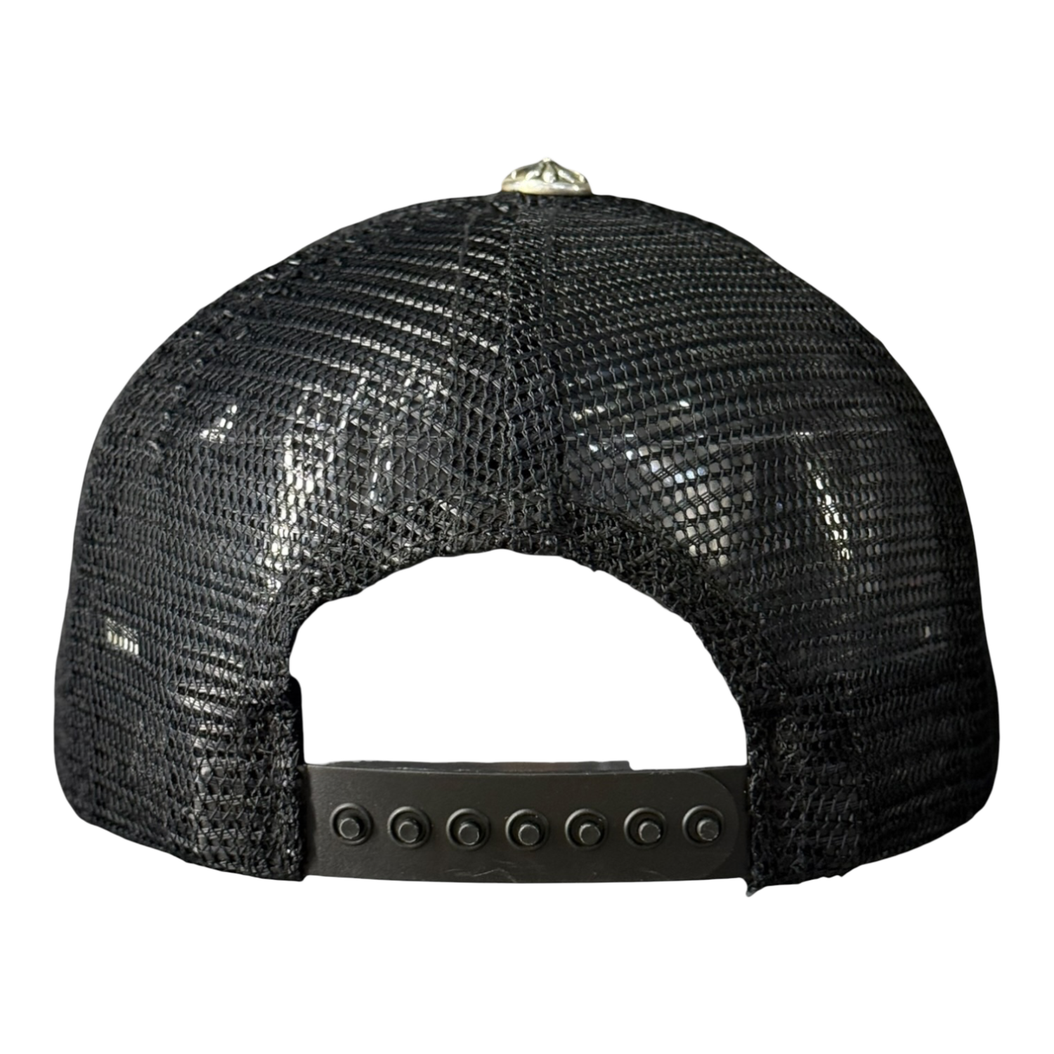 Chrome Hearts FUCK Hollywood Trucker Hat Black/Black