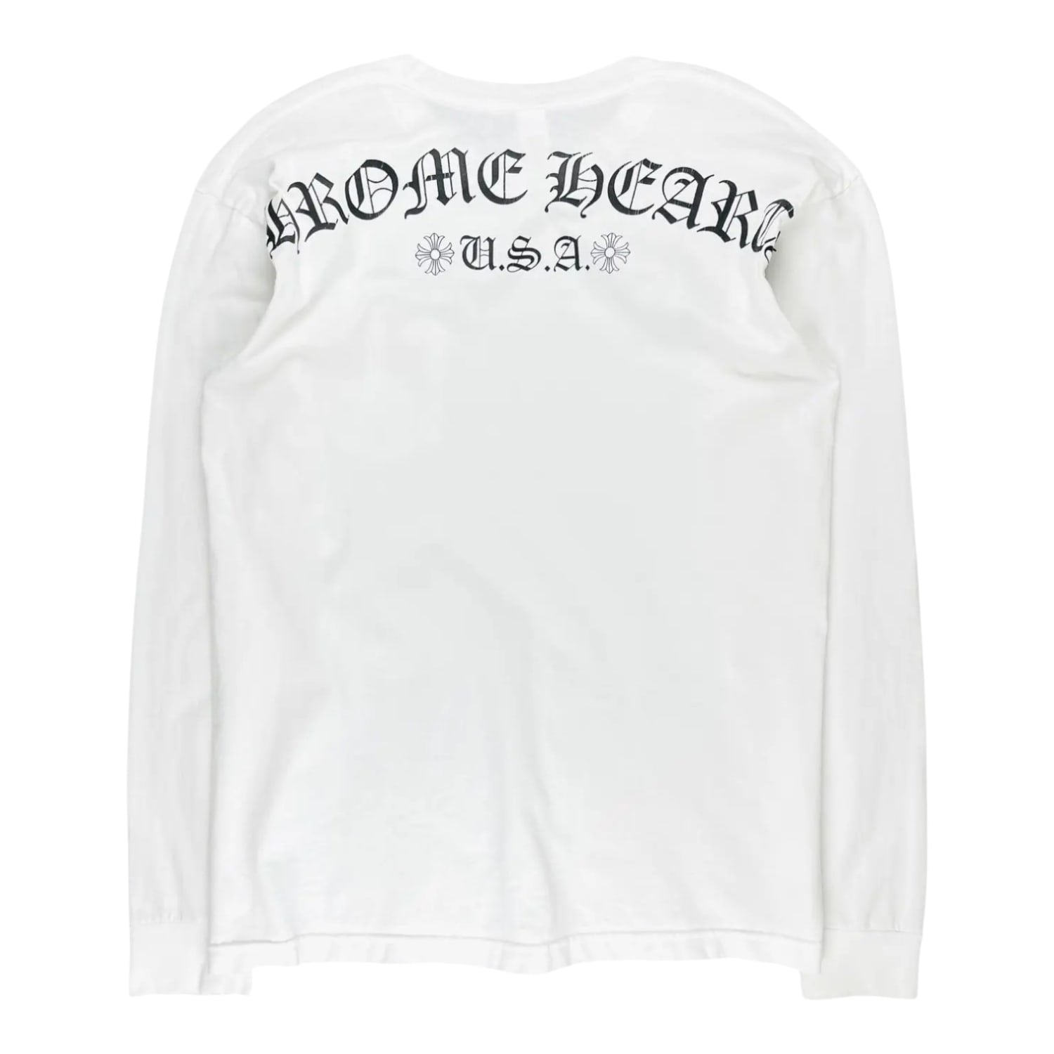 Chrome Hearts U.S.A Shoulder Logo L/S White
