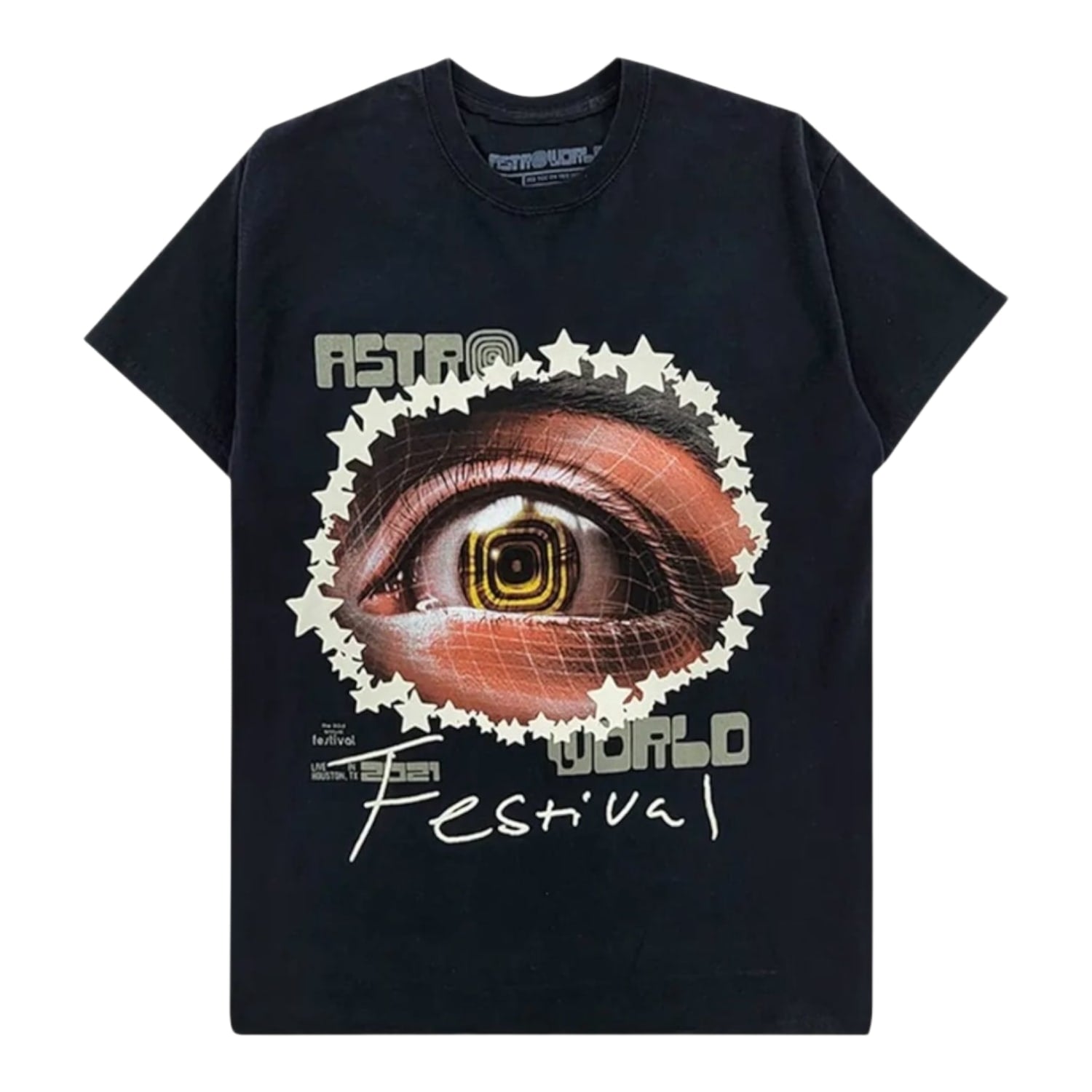 Travis Scott Astrofest Starry Eyed T-Shirt Black