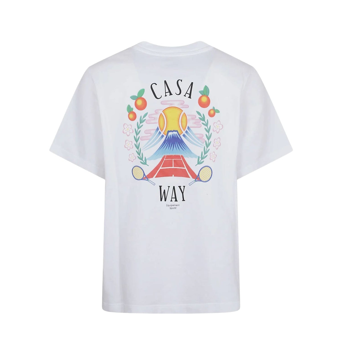 Casablanca Way Mountain Short Sleeve T-Shirt White
