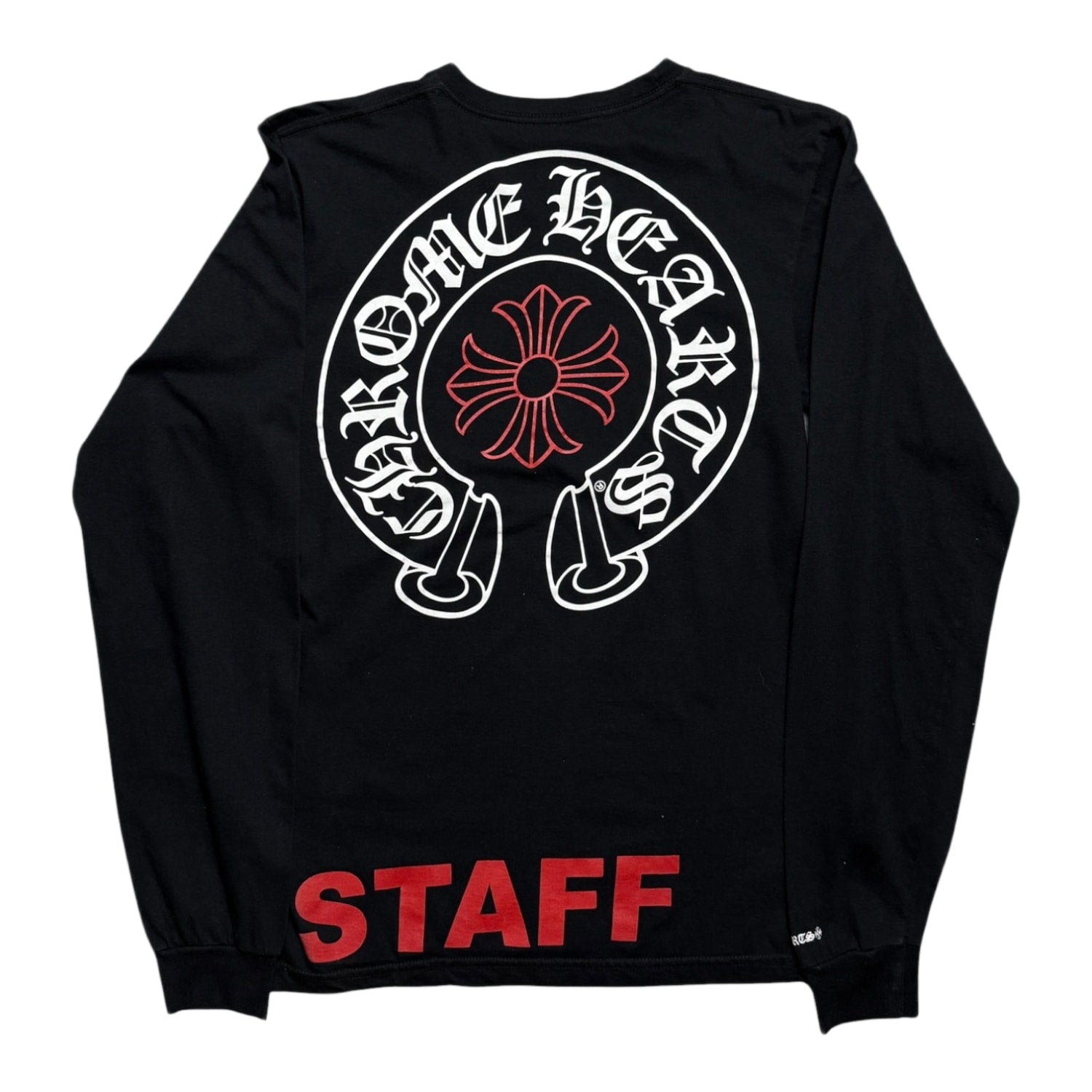 Chrome Hearts Staff Long Sleeve T-Shirt Black/Red