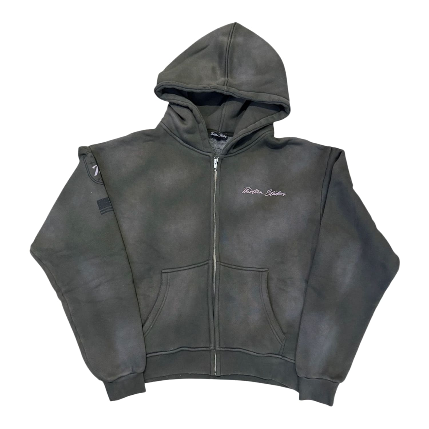 Thirteen Studios Star Hoodie Faded Charcoal