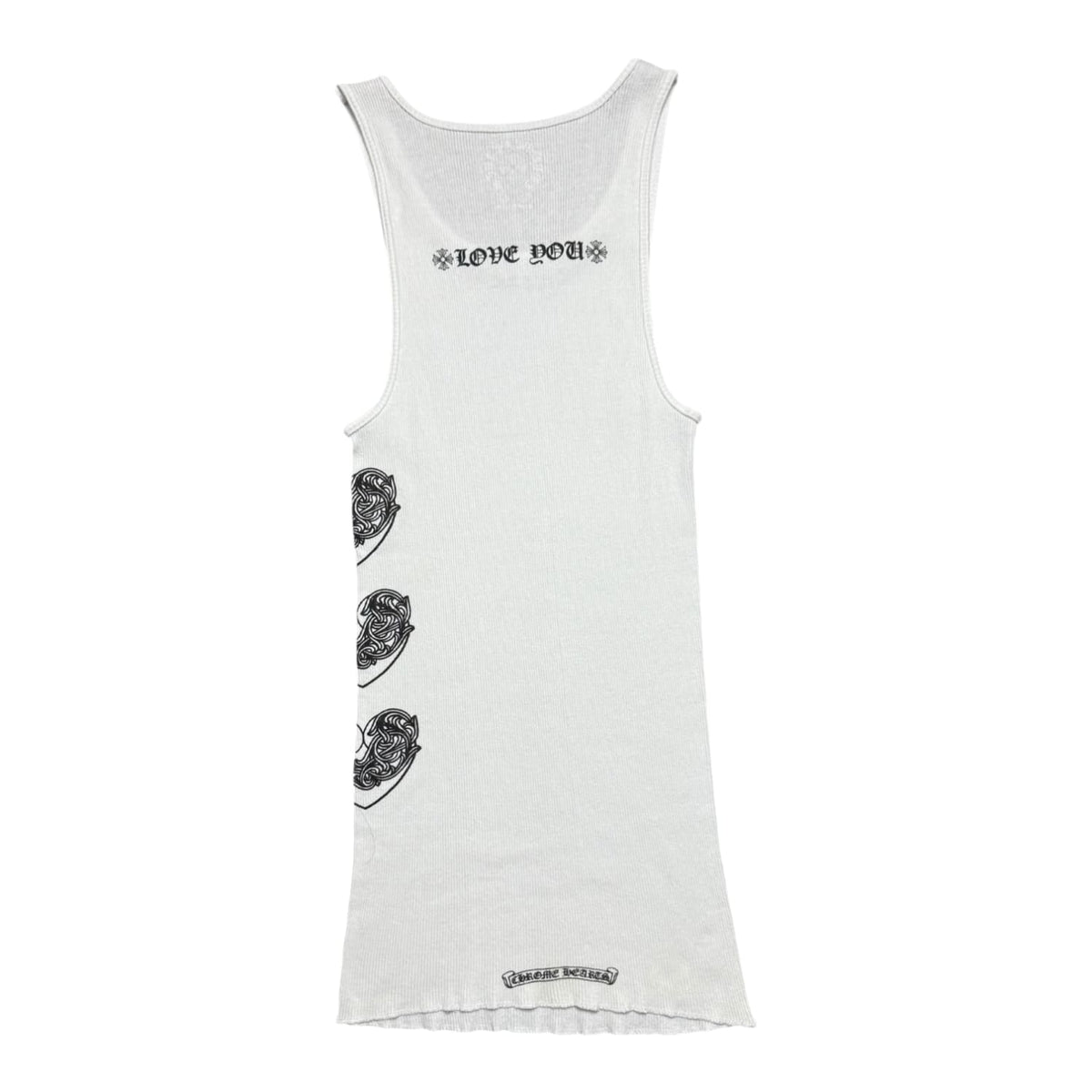 Chrome Hearts Love You Rib Tank White/Black