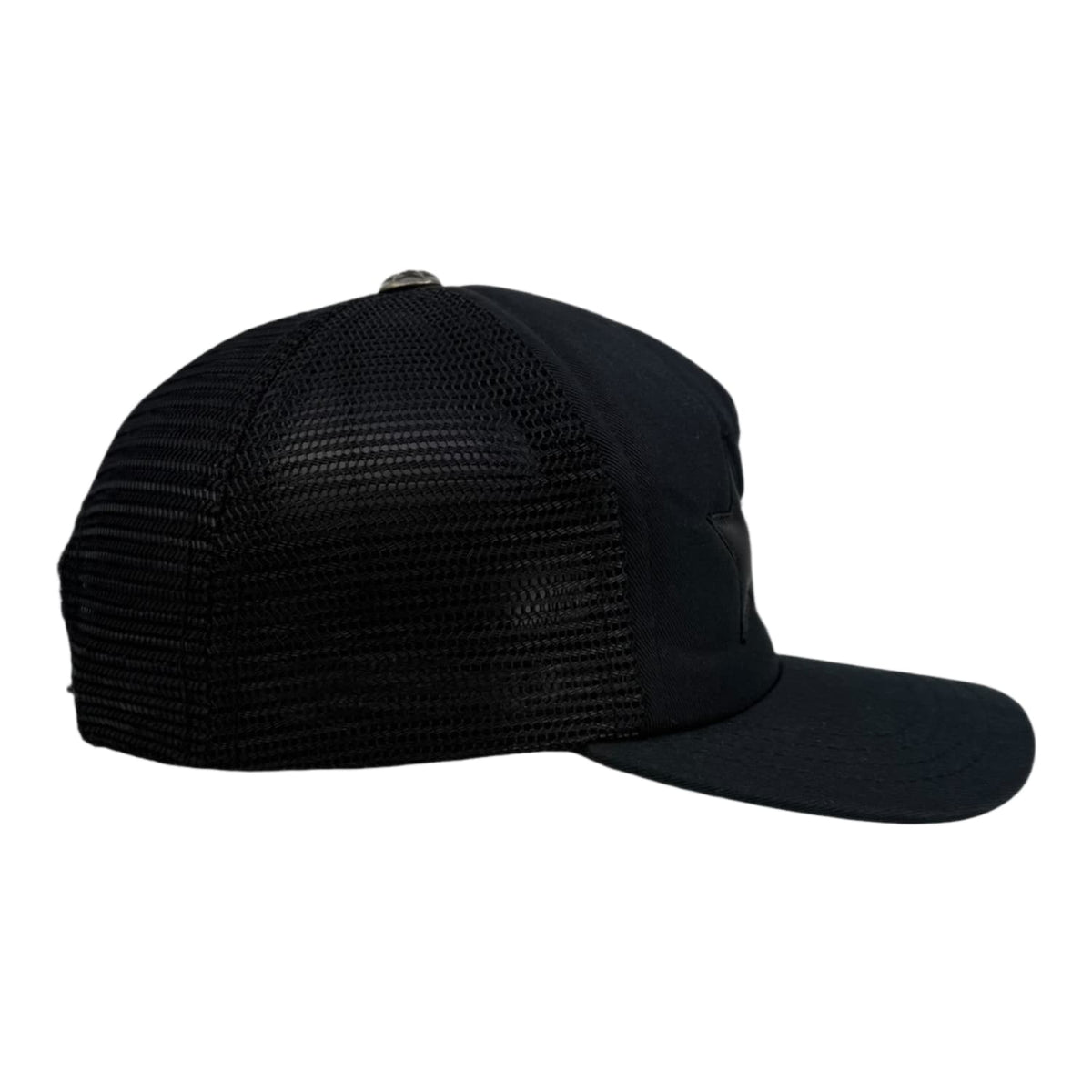 Chrome Hearts 3 Star Trucker Hat Black