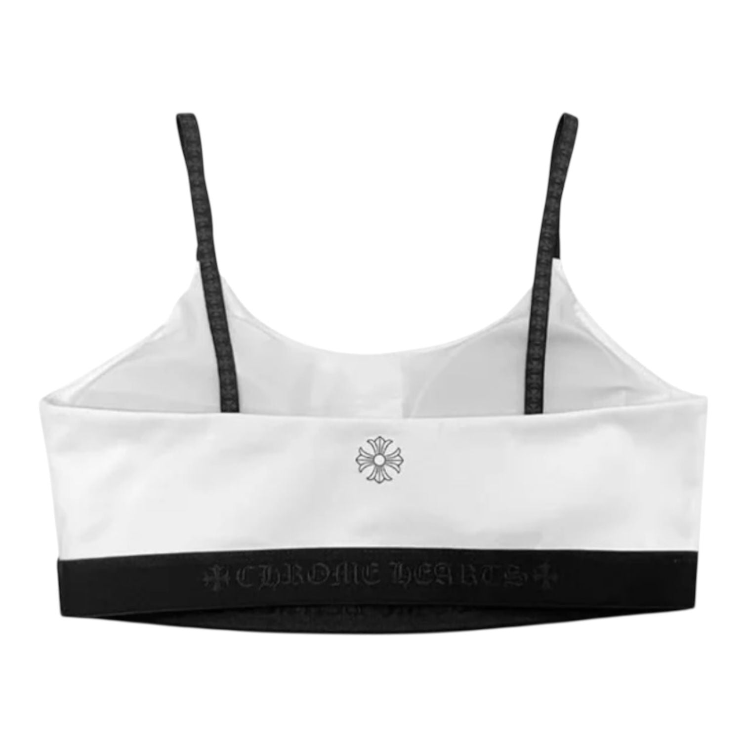 Chrome Hearts CH Logo Yoga Wear Sports Bra White Black