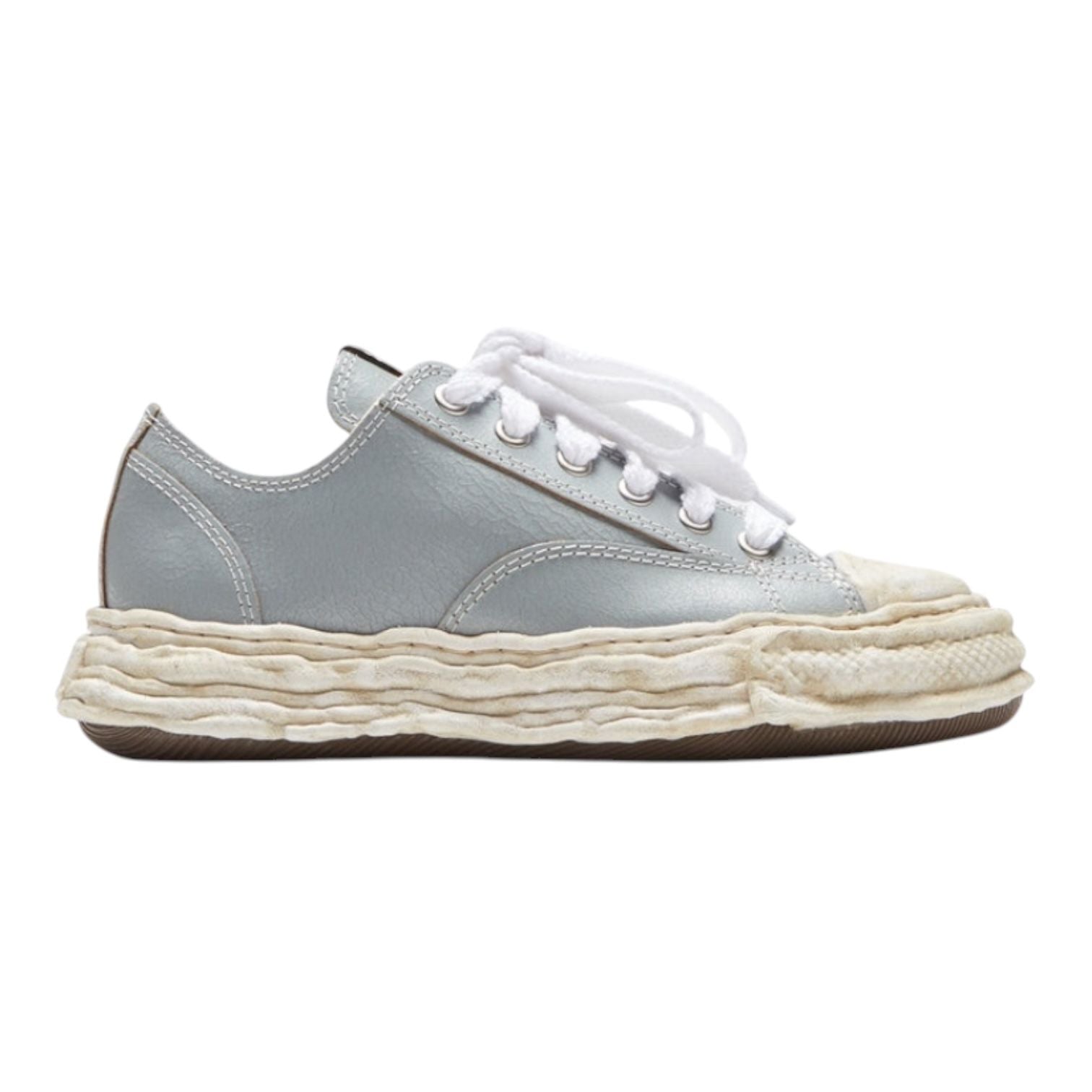 Maison Mihara Yasuhiro Peterson 23 Low Cracked Leather Grey