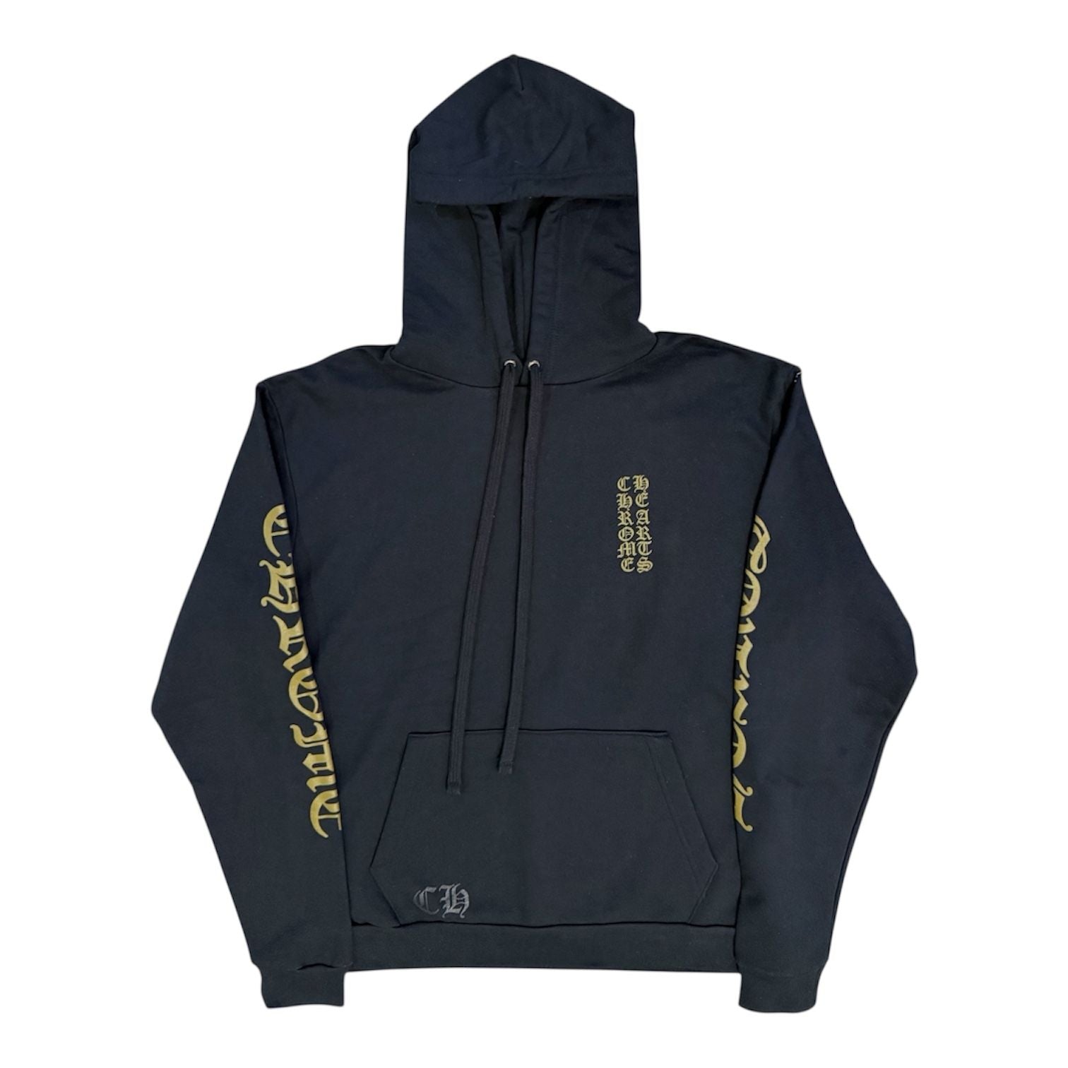 Chrome Hearts Black & Army Olive Green Logo Hoodie