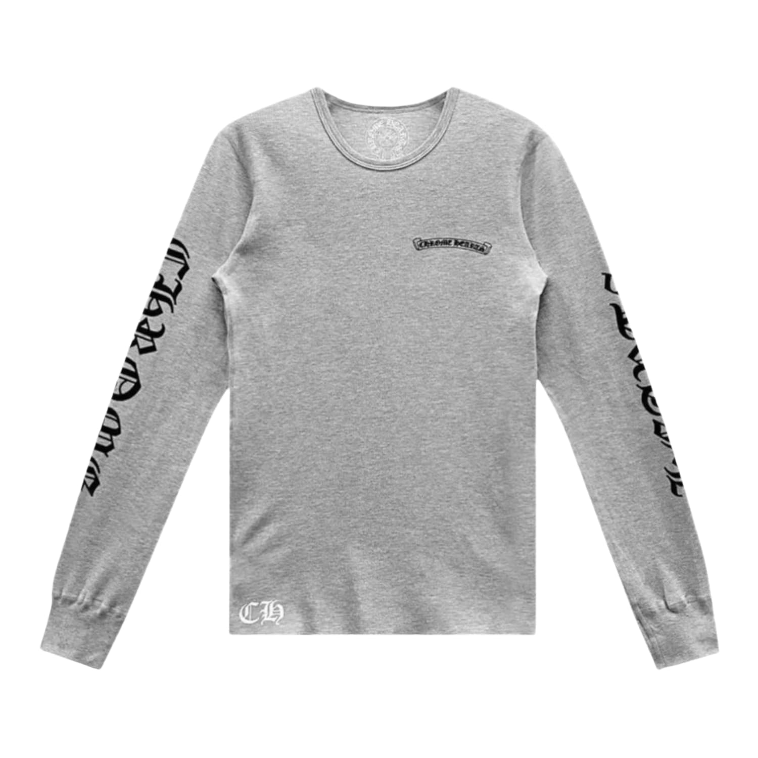 Chrome Hearts Scroll Logo L/S Thermal Grey