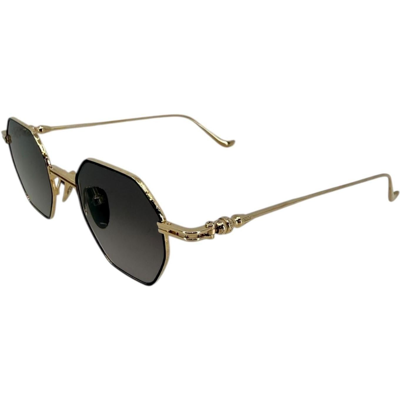 Chrome Hearts Evaculation Gold Sunglasses