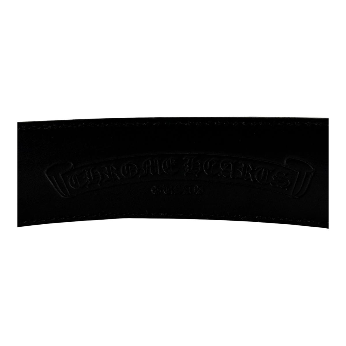 Chrome Hearts Black Leather Belt Strap - Size 36