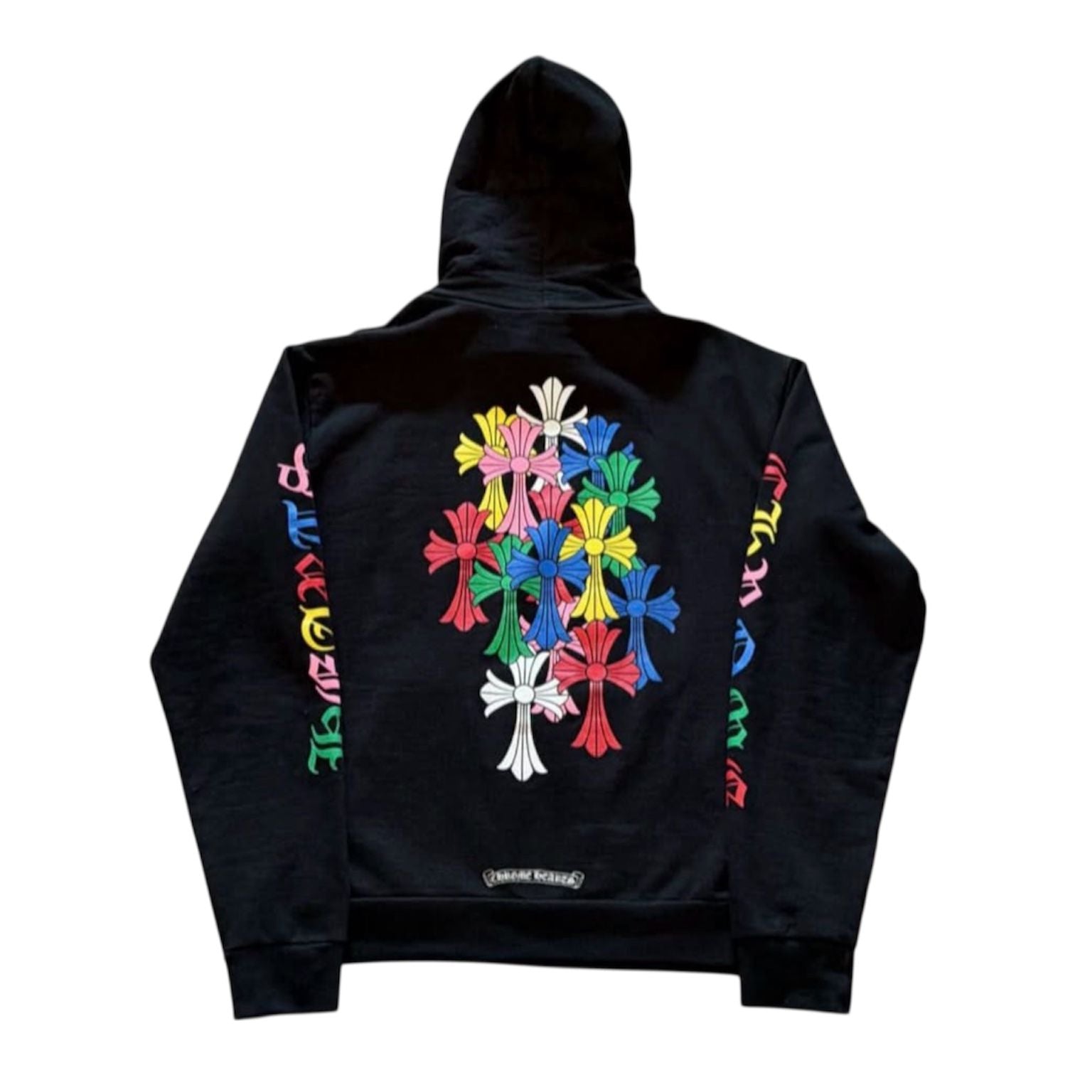 Chrome Hearts Multi Color Cross Cemetery Hoodie Black - Like New