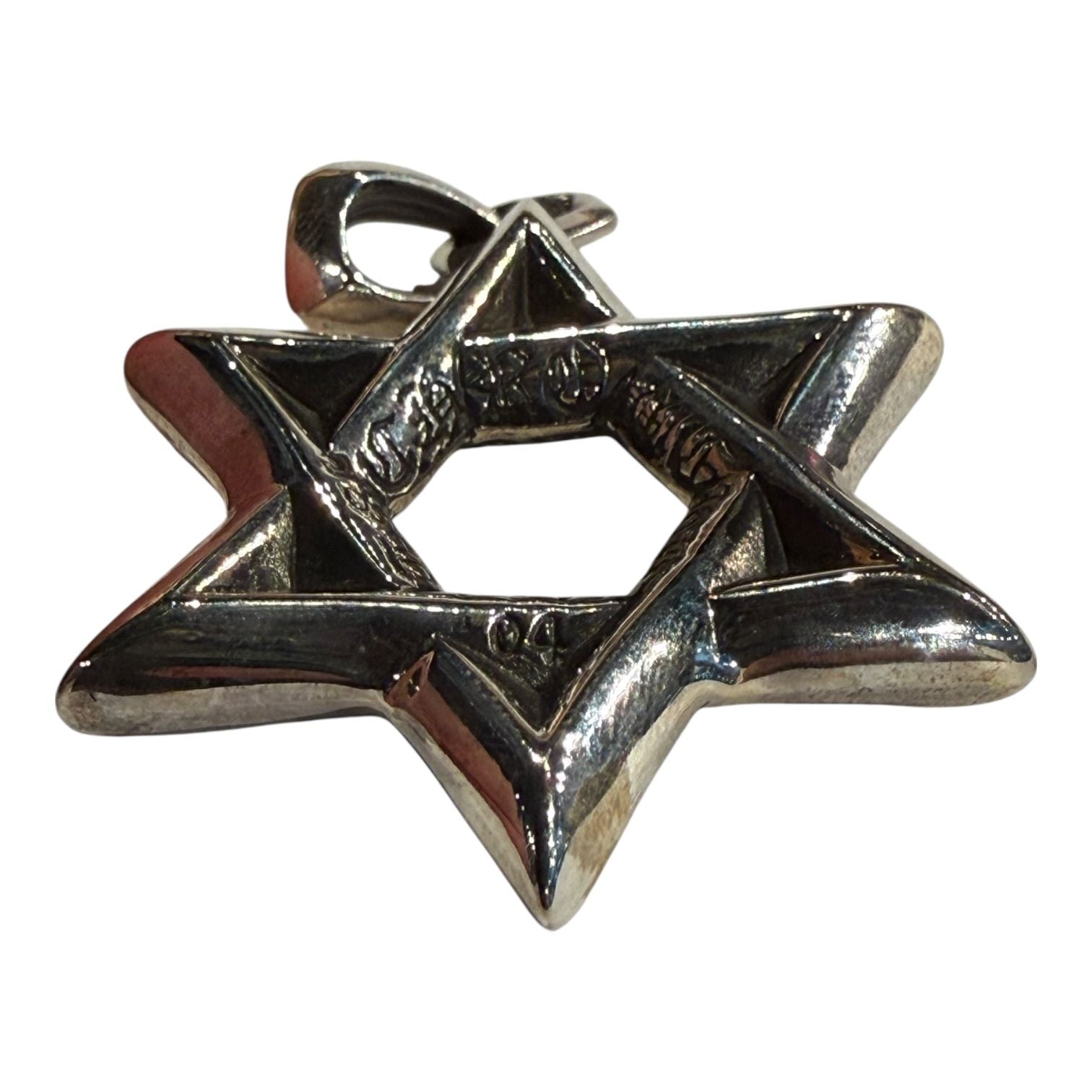 Chrome Hearts Large Silver Star of David Pendant