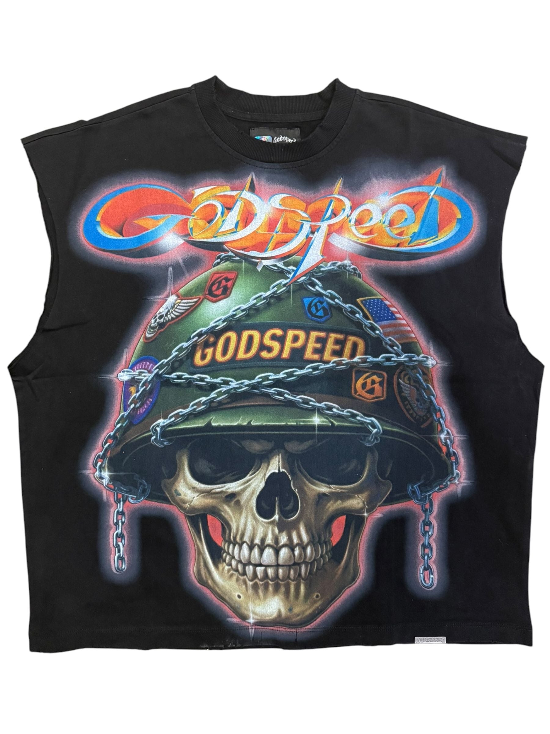 Godspeed Badges Of Honor Sleeveless T-Shirt Black