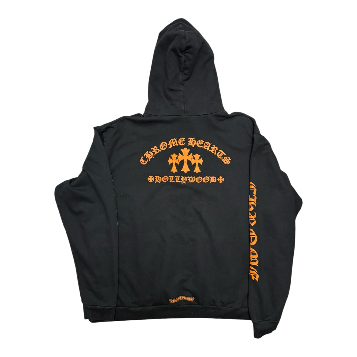 Chrome Hearts Triple Cross Hoodie Black/Orange