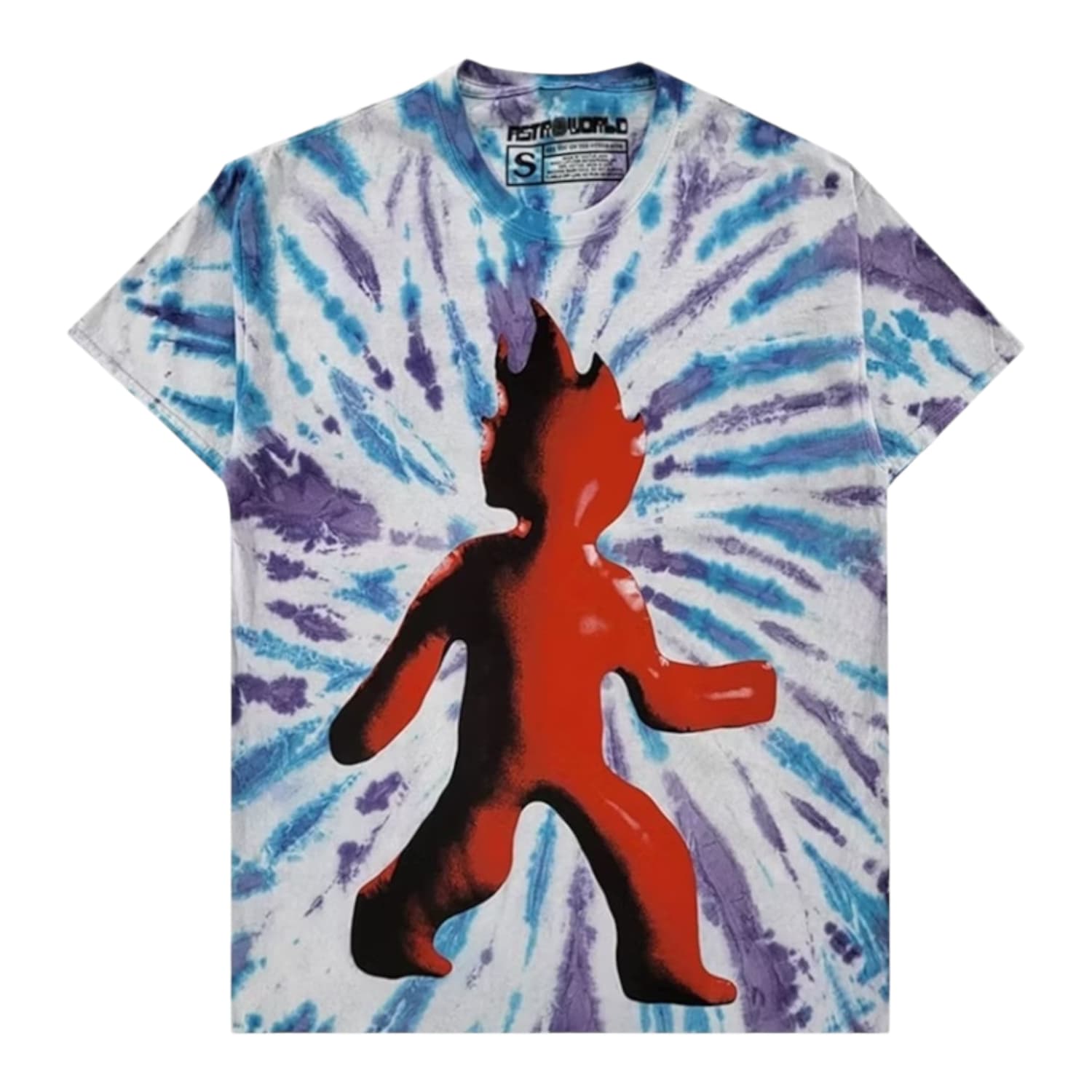 Travis Scott Astrofest Flame T-shirt Tie Dye