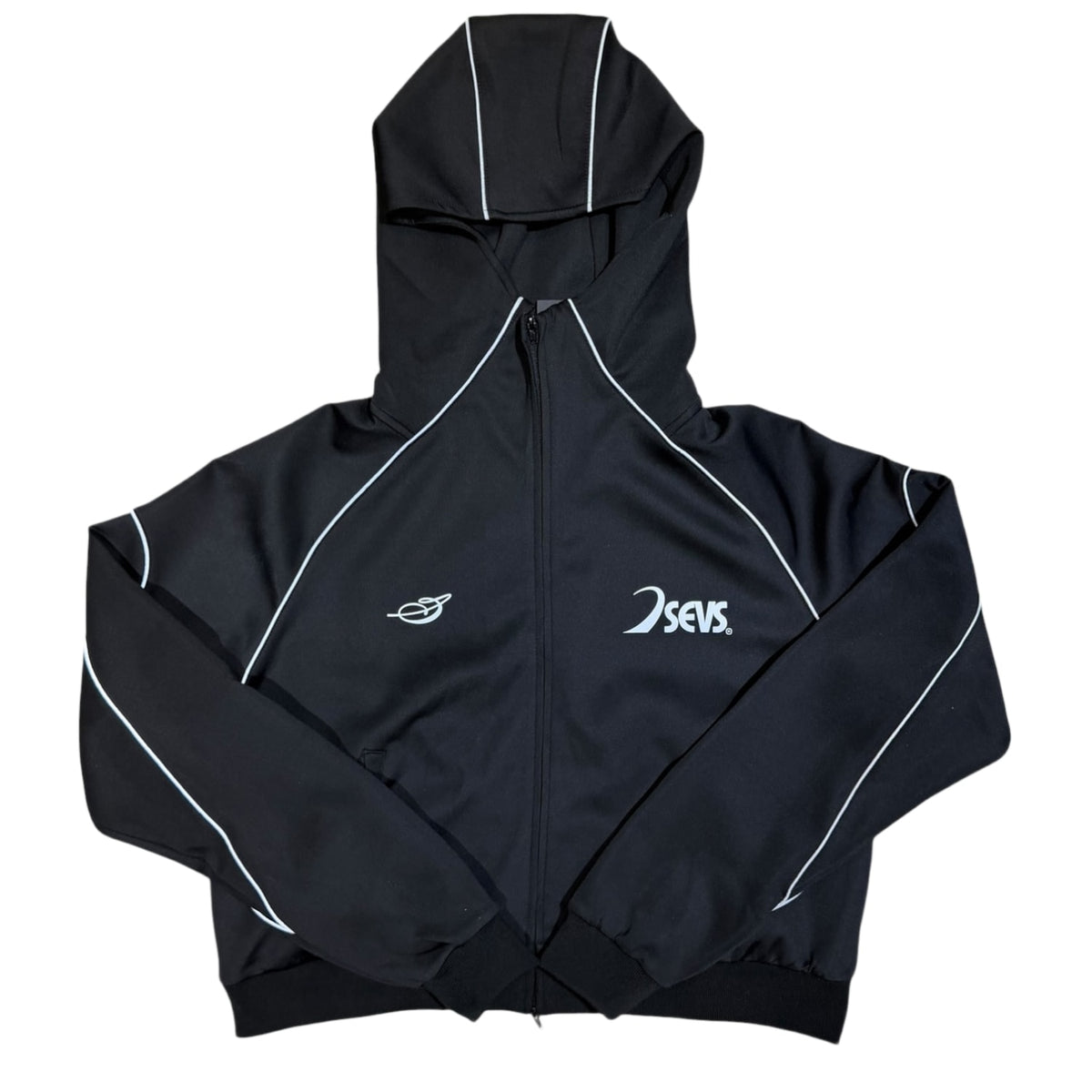Triple Sevens Tracksuit Top Black