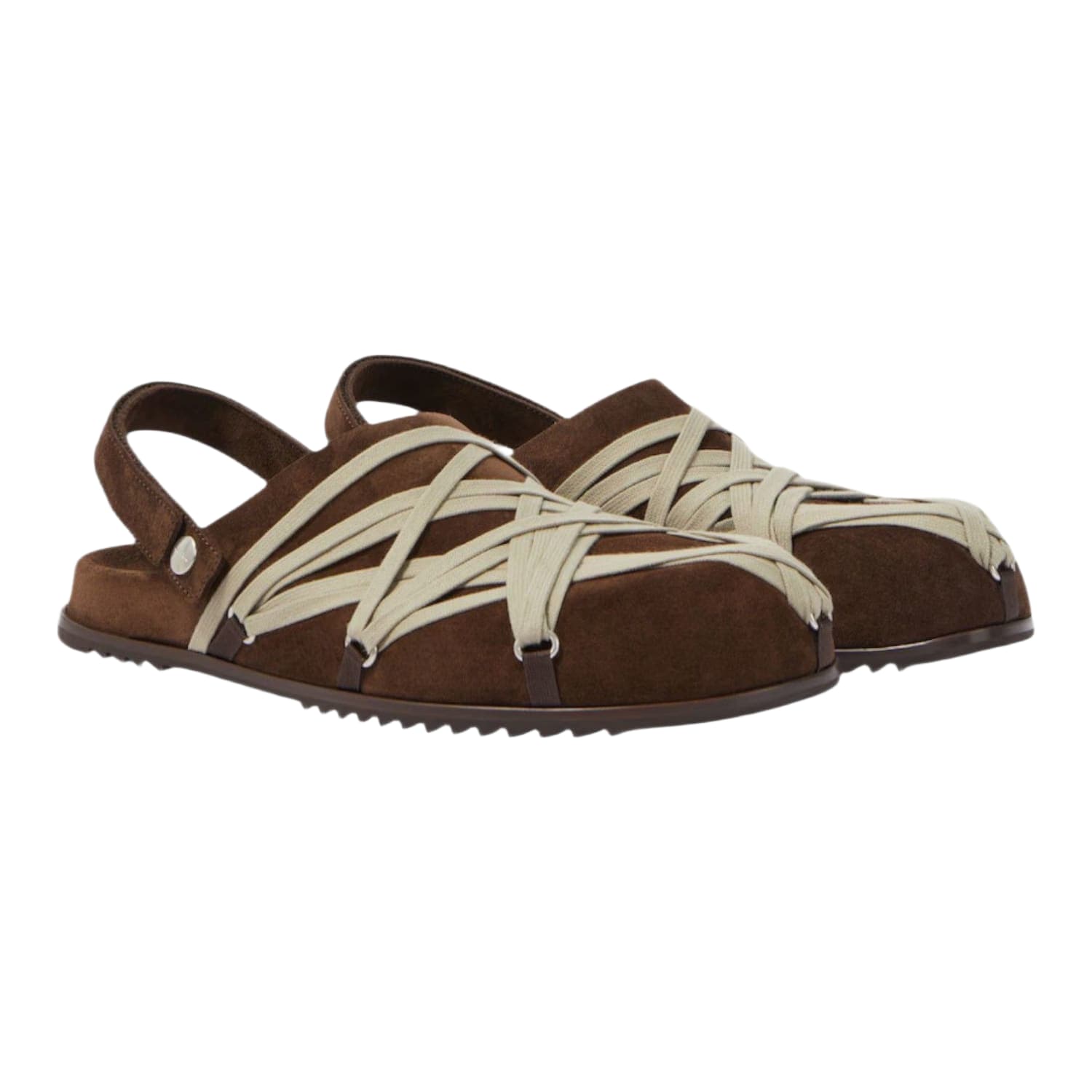 Rick Owens Megalace Mule Slippers Brown