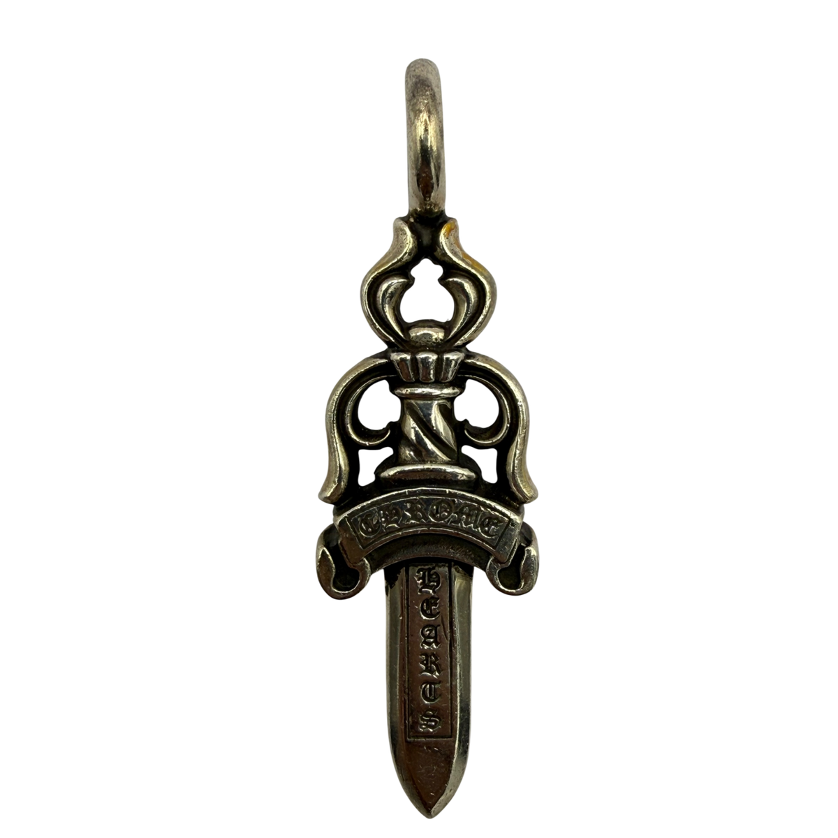 Chrome Hearts Double Dagger Pendant Silver