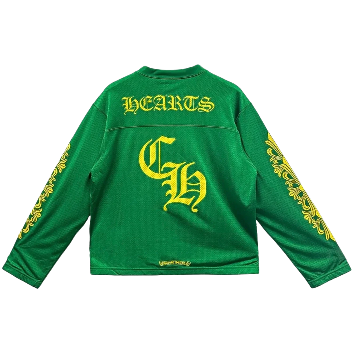 Chrome Hearts Sports Mesh Warm Up Jersey Green/Yellow